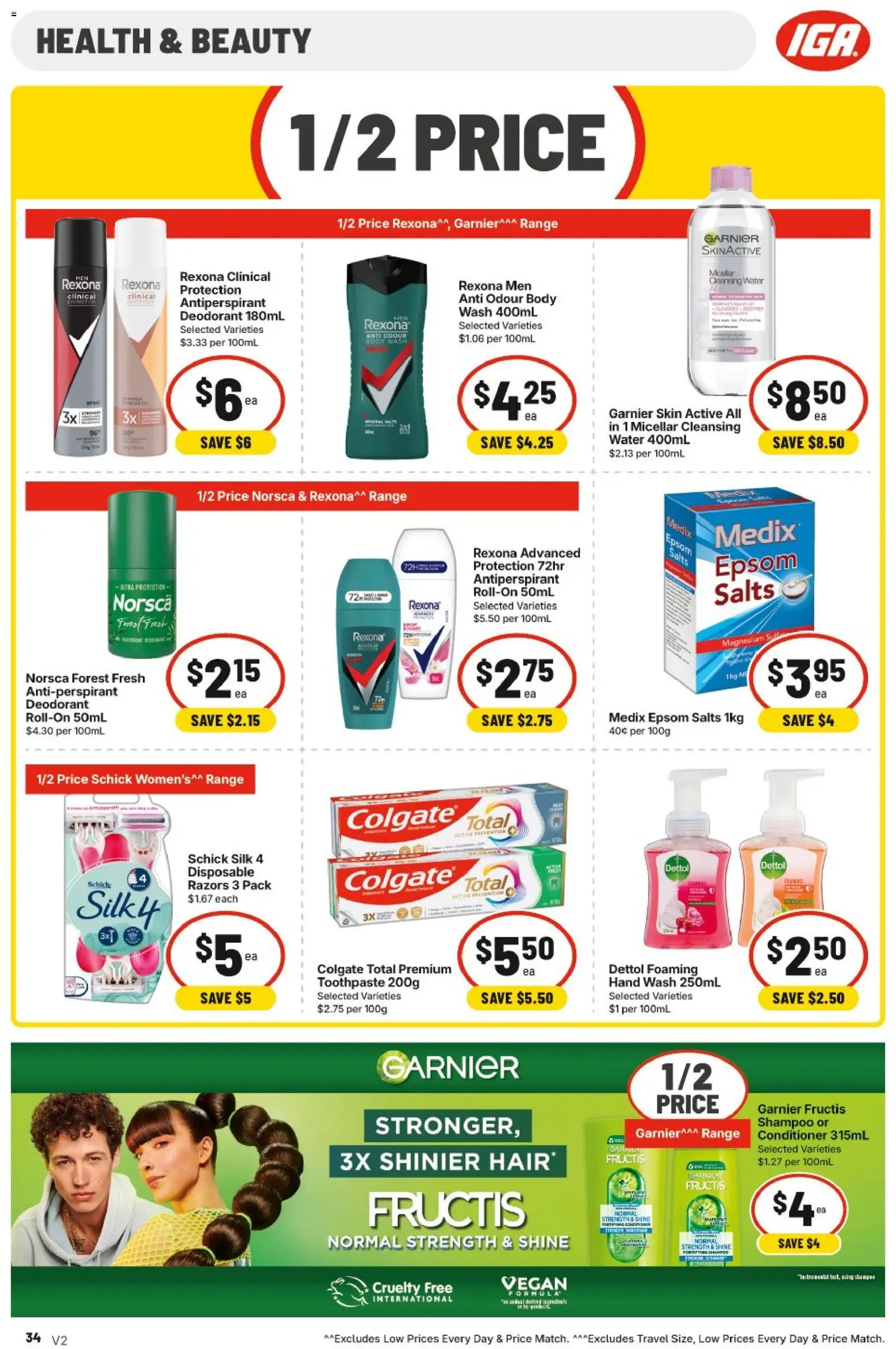 IGA catalogue - valid from 15/07/2026 | Page: 33 | Products: Conditioner, Makeup, Toothpaste, Razors