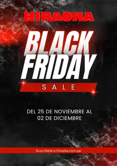 Vista previa de folleto Hiraoka Black Friday Aviso de la Hiraoka válido desde 21/10/2026