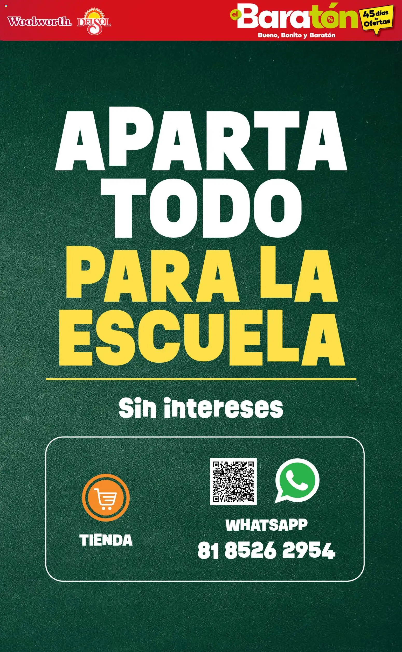 Nuevas ofertas de Del Sol y Woolworth válidas en toda la República Mexicana desde el 02/07/2026. ¡Encuentra las mejores ofertas en Del Sol y Woolworth catálogo Bueno, Bonito y Baratón! | Página: 4