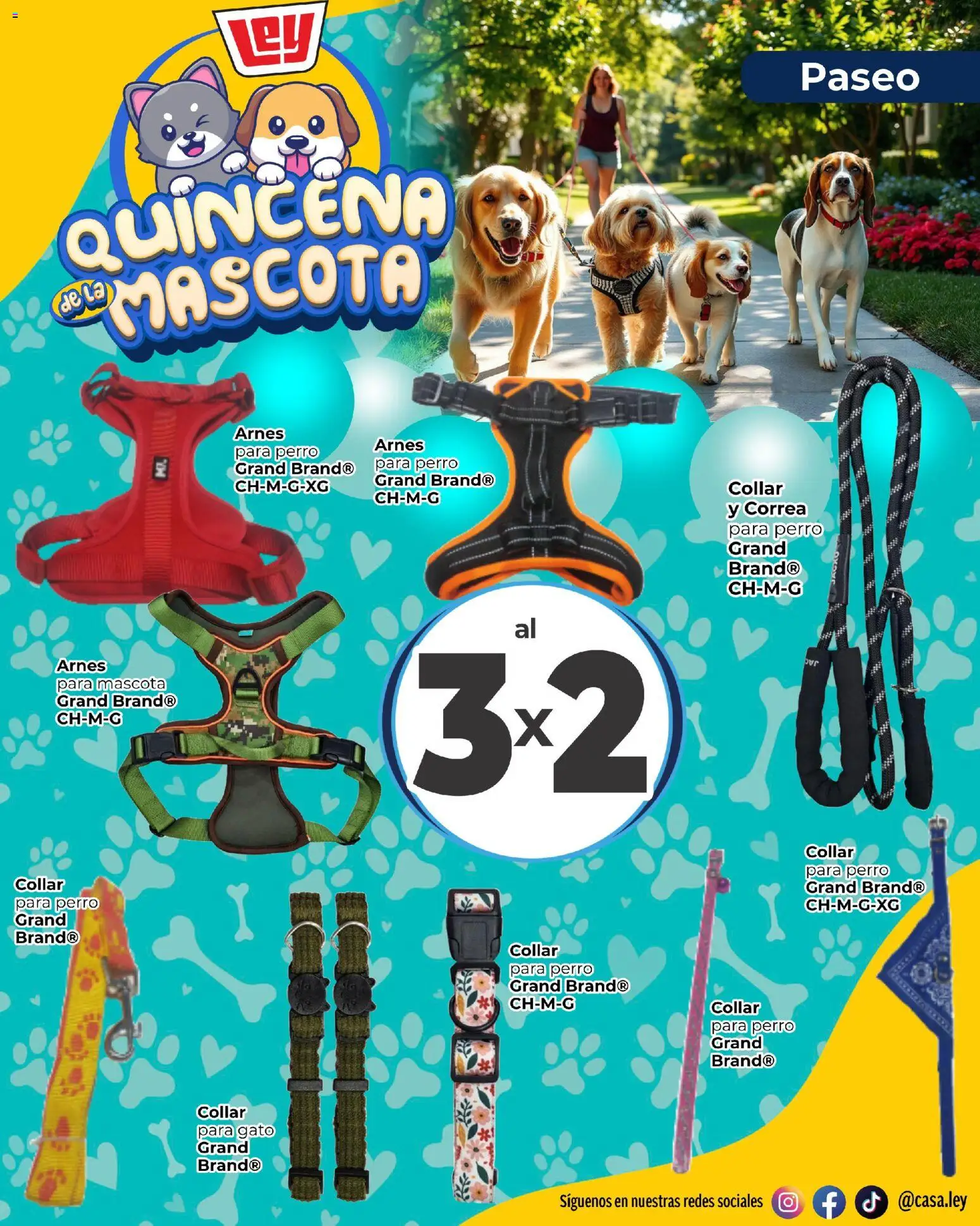Nuevas ofertas de Casa Ley válidas en toda la República Mexicana desde el 29/06/2026. ¡Encuentra las mejores ofertas en Casa Ley folleto Quincena de la mascota! | Página: 8 | Productos: Collar