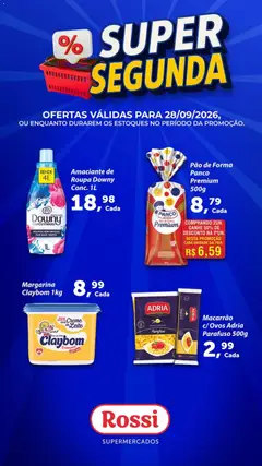 Rossi Supermercados ofertas do Dia - Pré-Visualização do folheto da loja Rossi Supermercados, válido de 28/09/2026