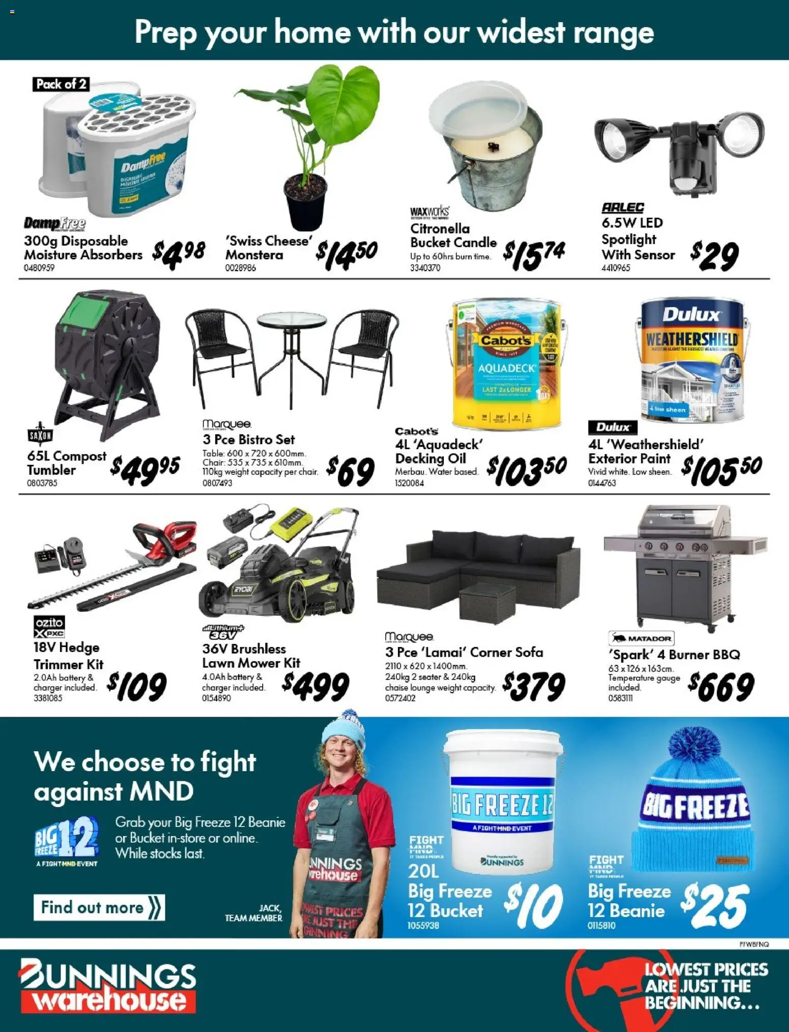 Bunnings Warehouse catalogue - valid from 20.05.2026 | Page: 24 | Products: Bucket, Charger, Water, Weight