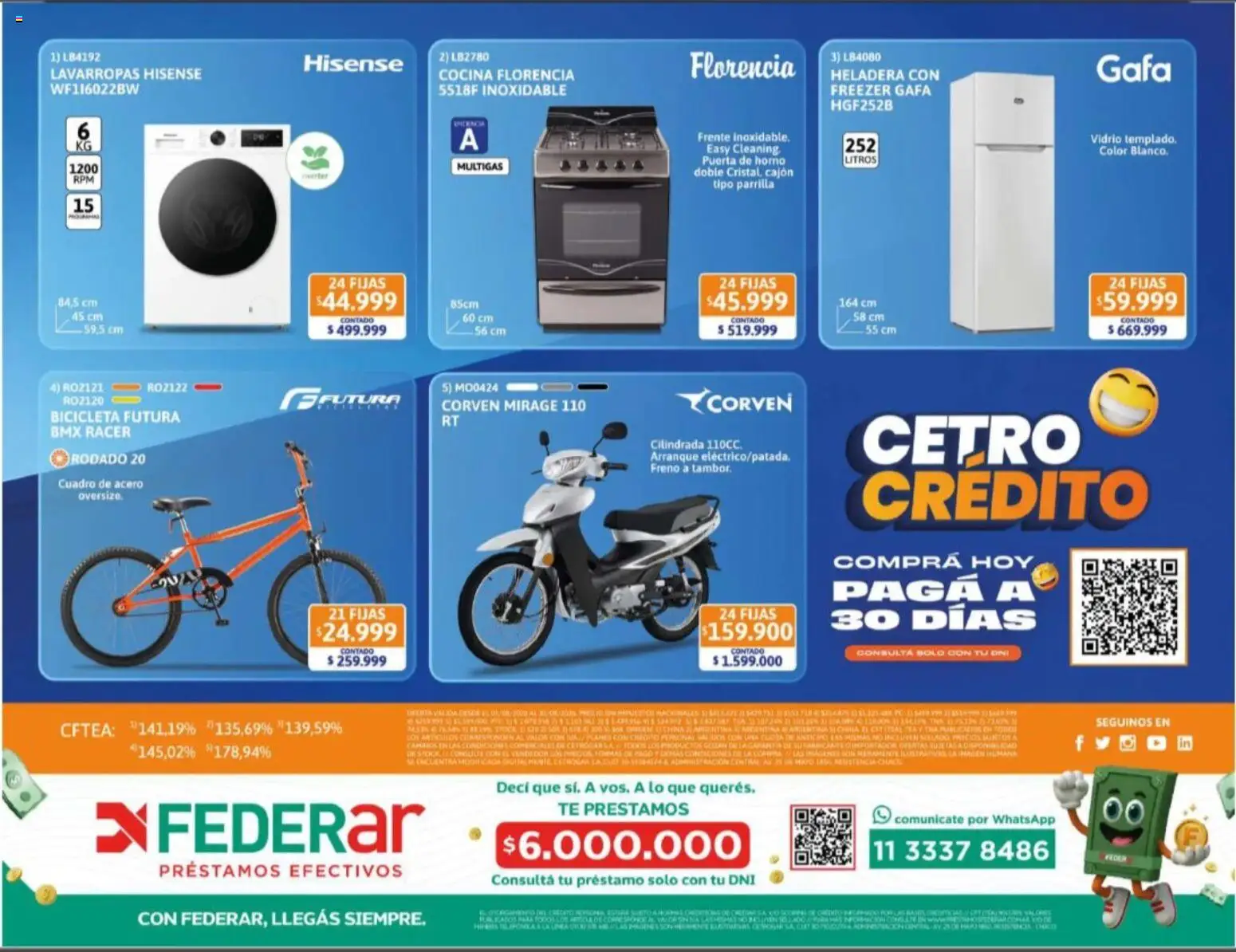 Cetrogar catálogo │ válido desde el 04/08/2026 | Página: 2 | Productos: Horno, Cocina, Heladera, Freezer