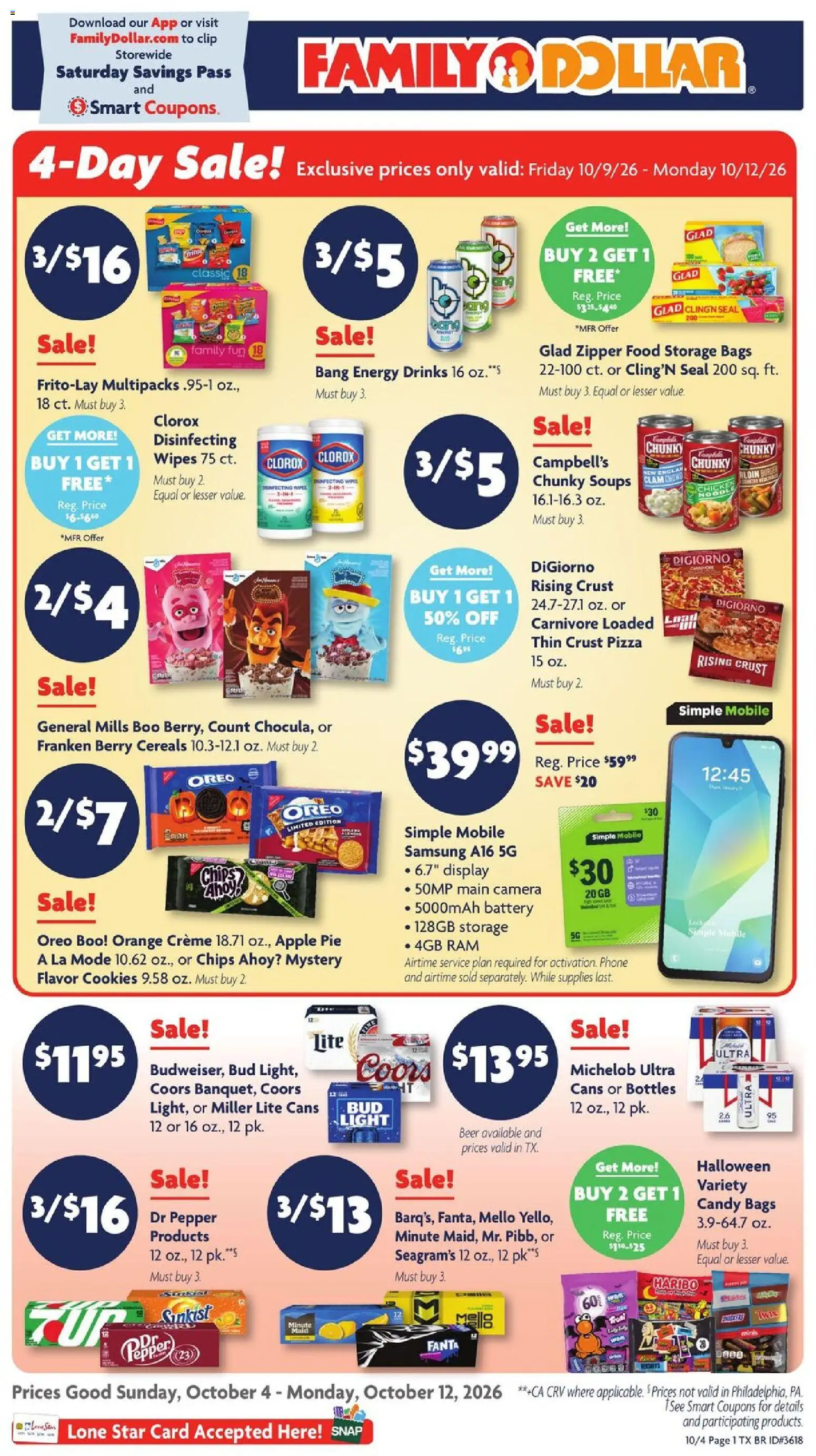 Family Dollar Weekly Ad - valid from 10/04/2026 | Page: 1