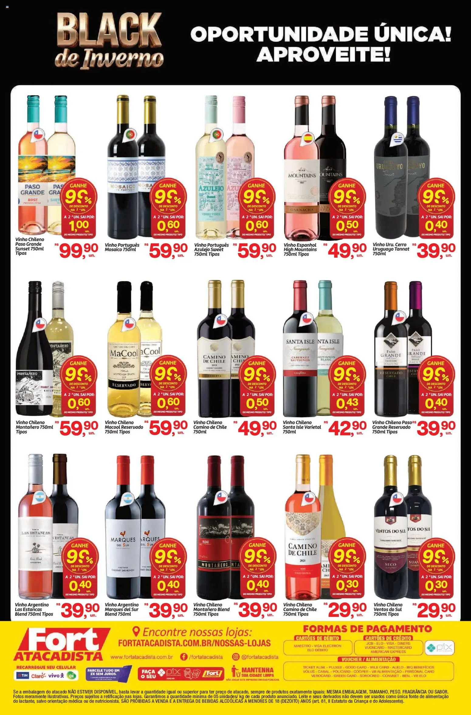 Fort Atacadista Folheto - válido de 30/07/2026 | Página: 2 | Produtos: Celular, Fragrância, Vinho, Azulejo