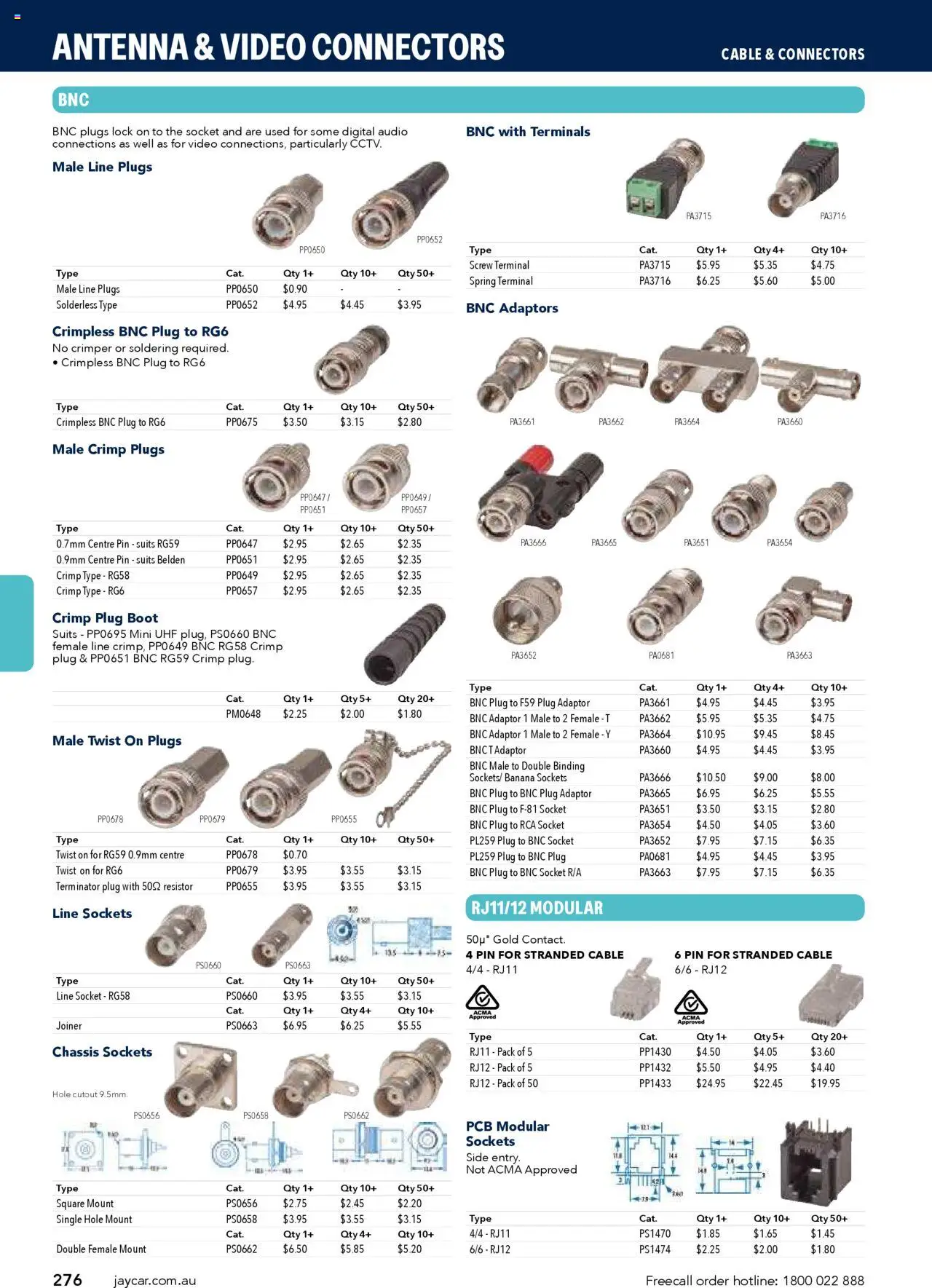 Jaycar catalogue - valid from 09/07/2025 | Page: 276 | Products: Socket, Digital, Audio, Cable