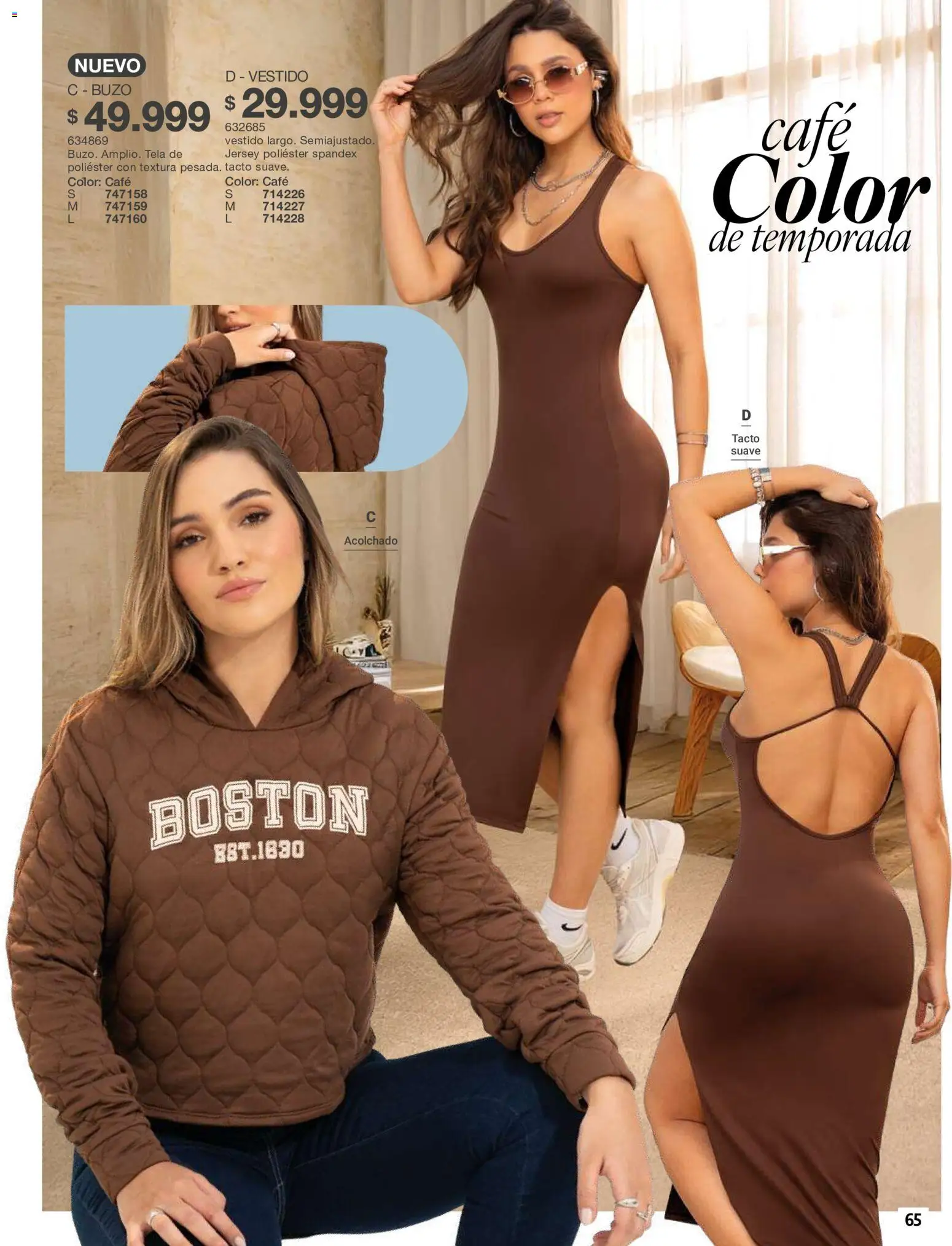 Carmel revista - valida desde el 01/07/2026 | Página: 65 | Productos: Buzo, Vestido, Café