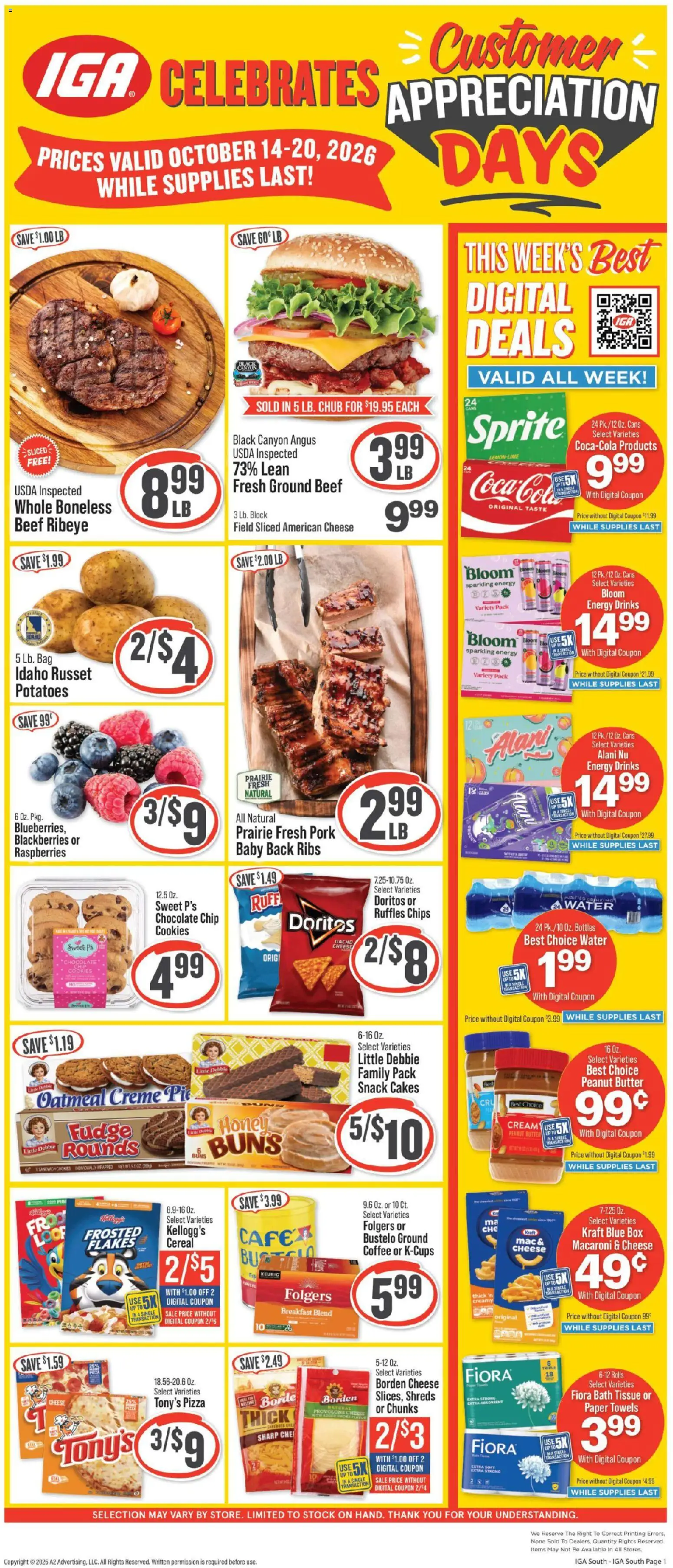 IGA Weekly Ad - valid from 10/14/2026 | Page: 1