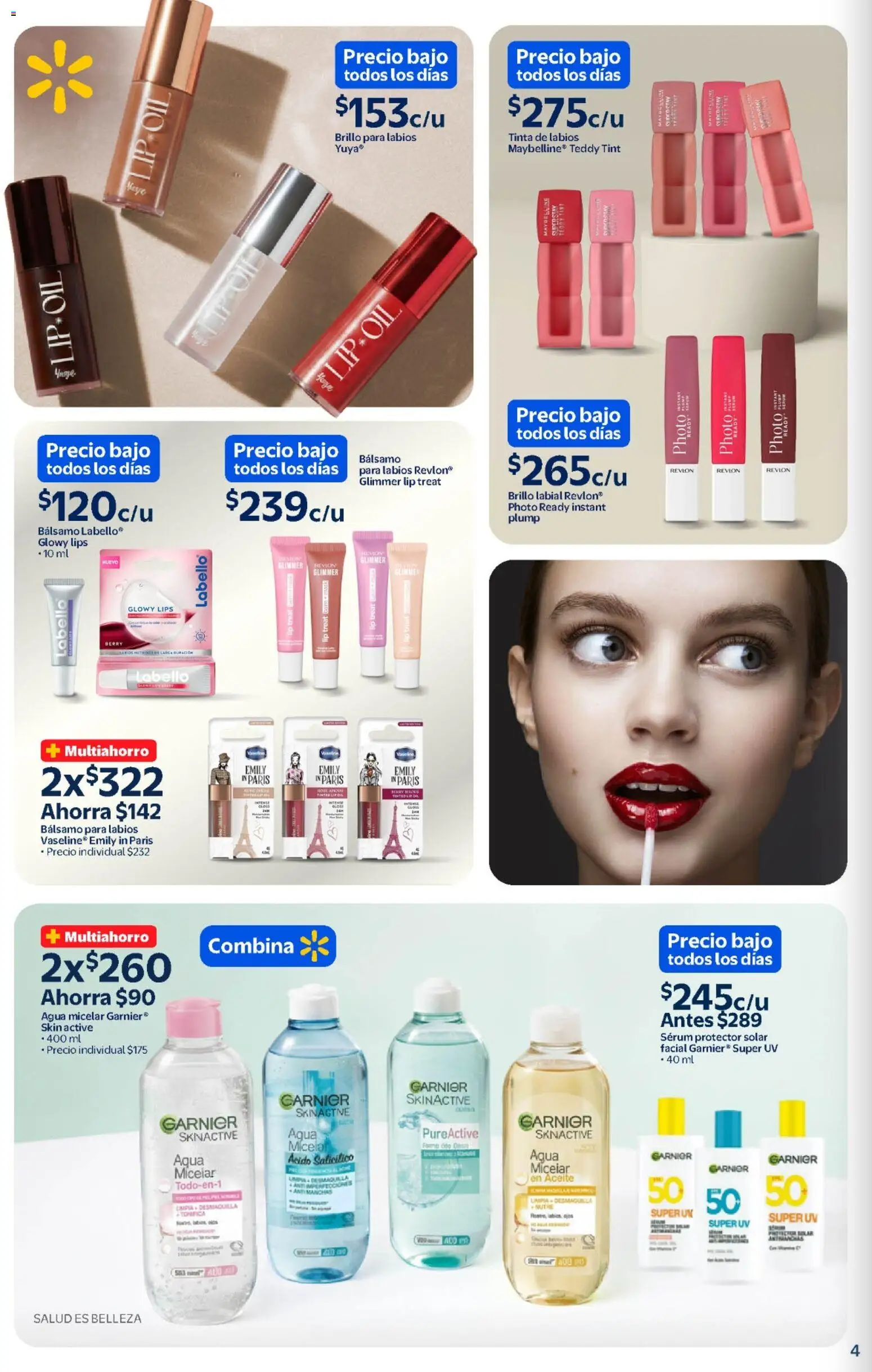 Nuevas ofertas de Walmart válidas en toda la República Mexicana desde el 11/02/2026. ¡Encuentra las mejores ofertas en Walmart folleto! | Página: 4 | Productos: Agua, Brillo, Bálsamo, Agua micelar