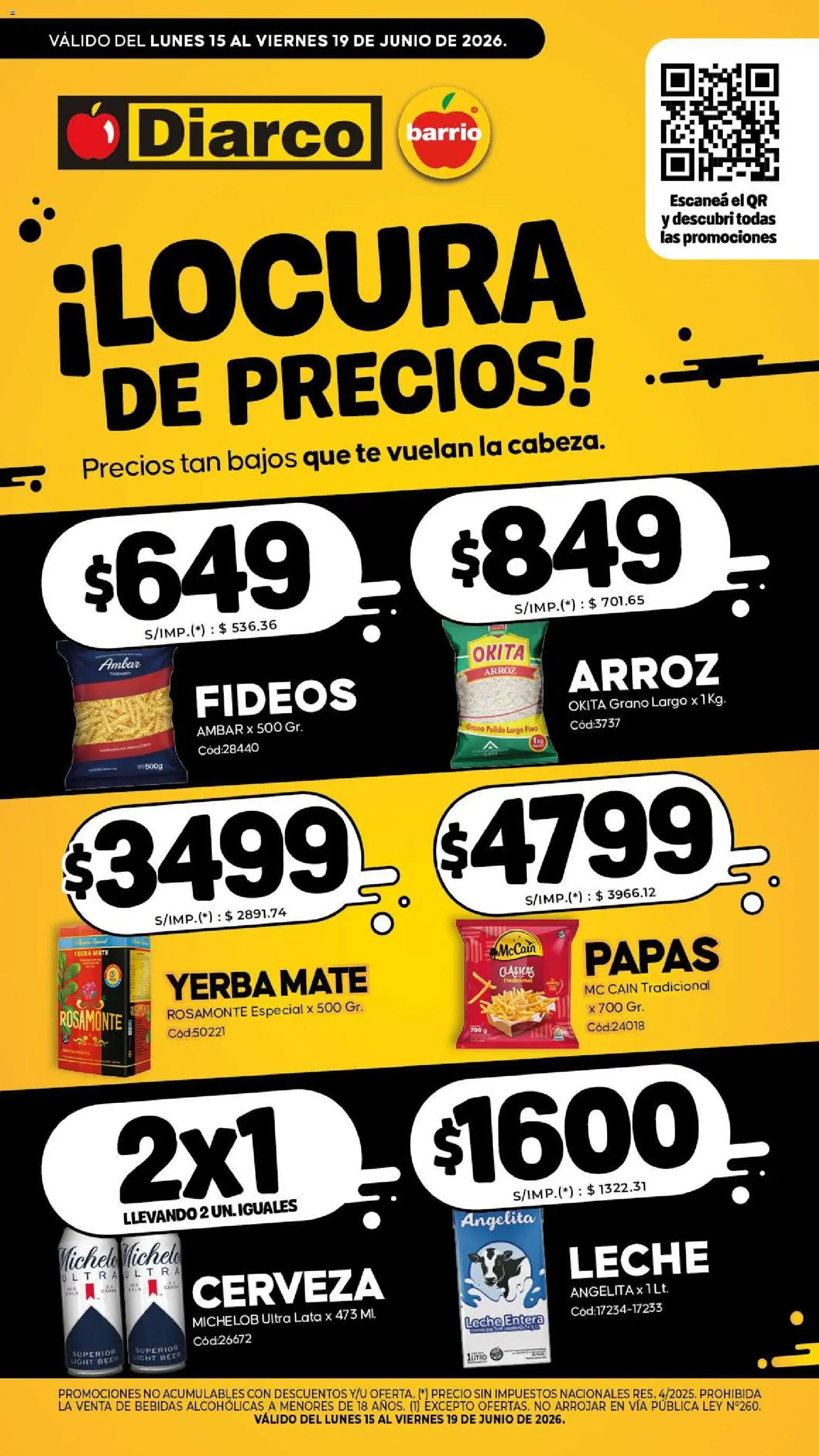 Diarco - Especial Locura De Precios │ válido desde el 15.06.2026 | Página: 2 | Productos: Mate, Yerba, Cerveza, Té