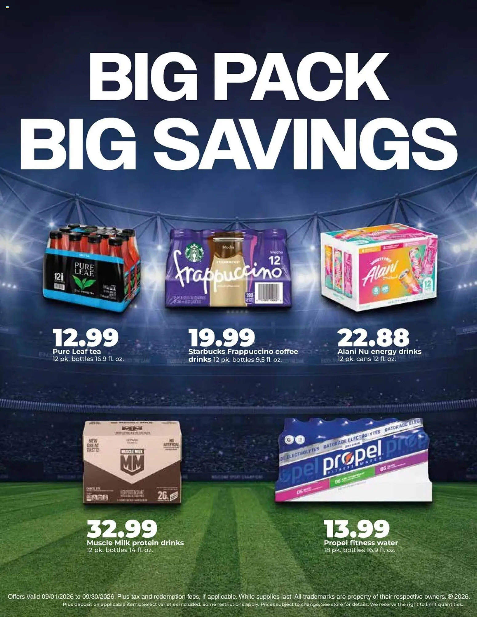 HyVee Monthly Ad - valid from 08/31/2026 | Page: 9 | Products: Milk, Tea, Protein, Water