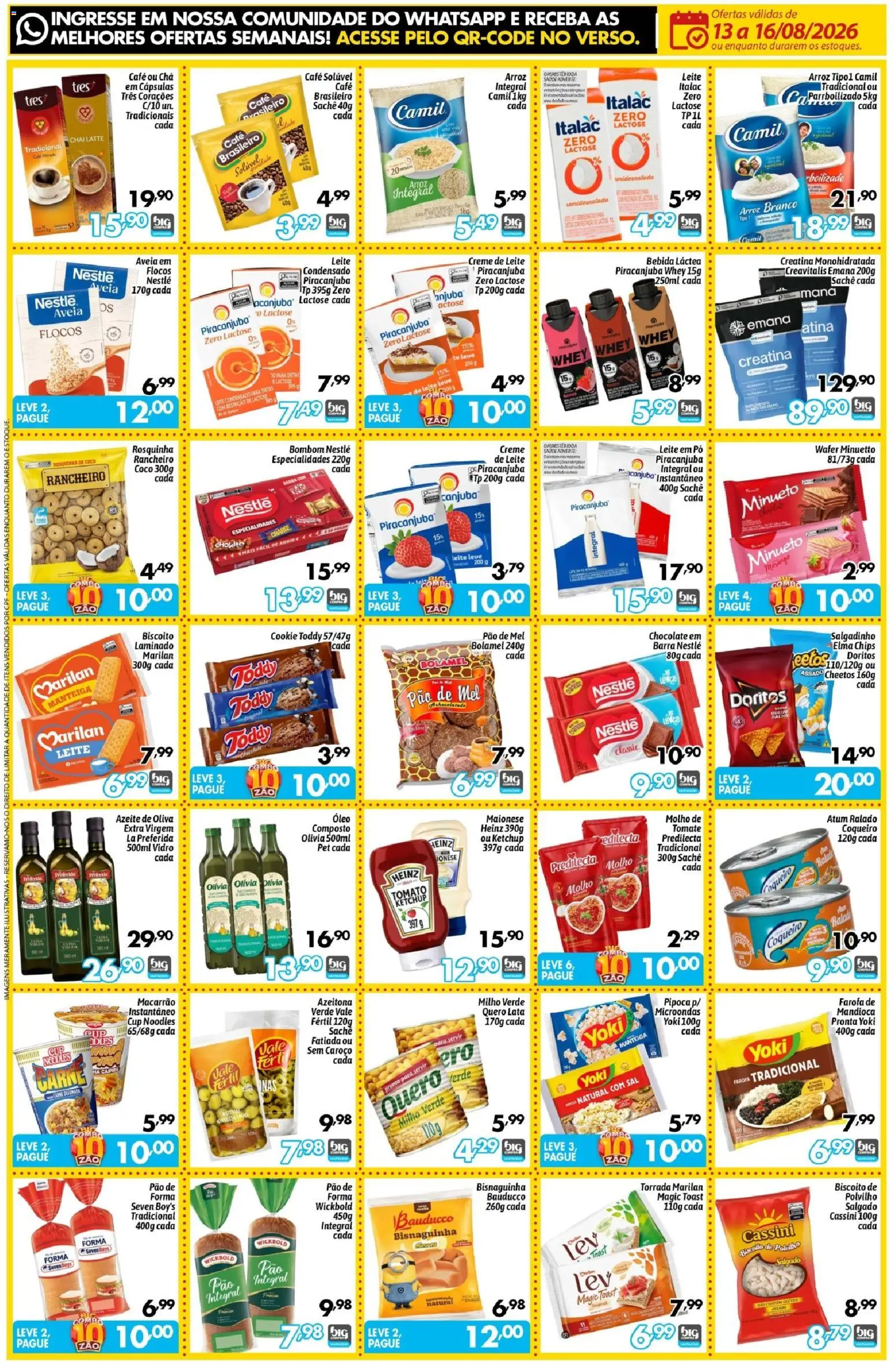 Big Compra Folheto - válido de 13/08/2026 | Página: 2 | Produtos: Especialidades, Creme, Flocos, Bombom