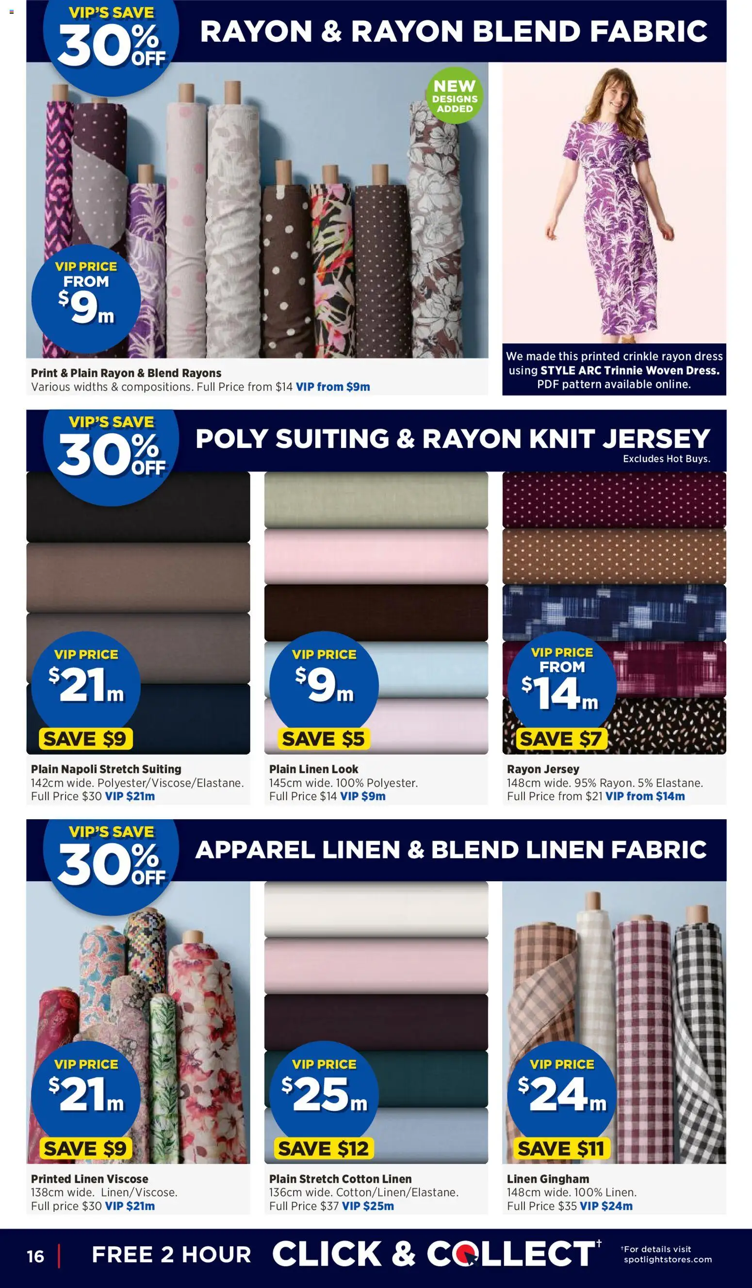 Spotlight catalogue - valid from 06/08/2026 | Page: 16 | Products: Linen, Jersey, Dress