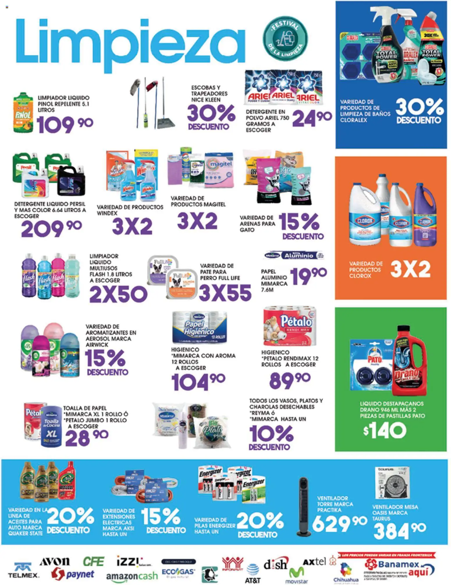 Nuevas ofertas de Alsuper válidas en toda la República Mexicana desde el 26.05.2026. ¡Encuentra las mejores ofertas en Alsuper folleto Chihuahua-Estado! | Página: 5 | Productos: Detergente, Extensión, Limpiador, Mesa