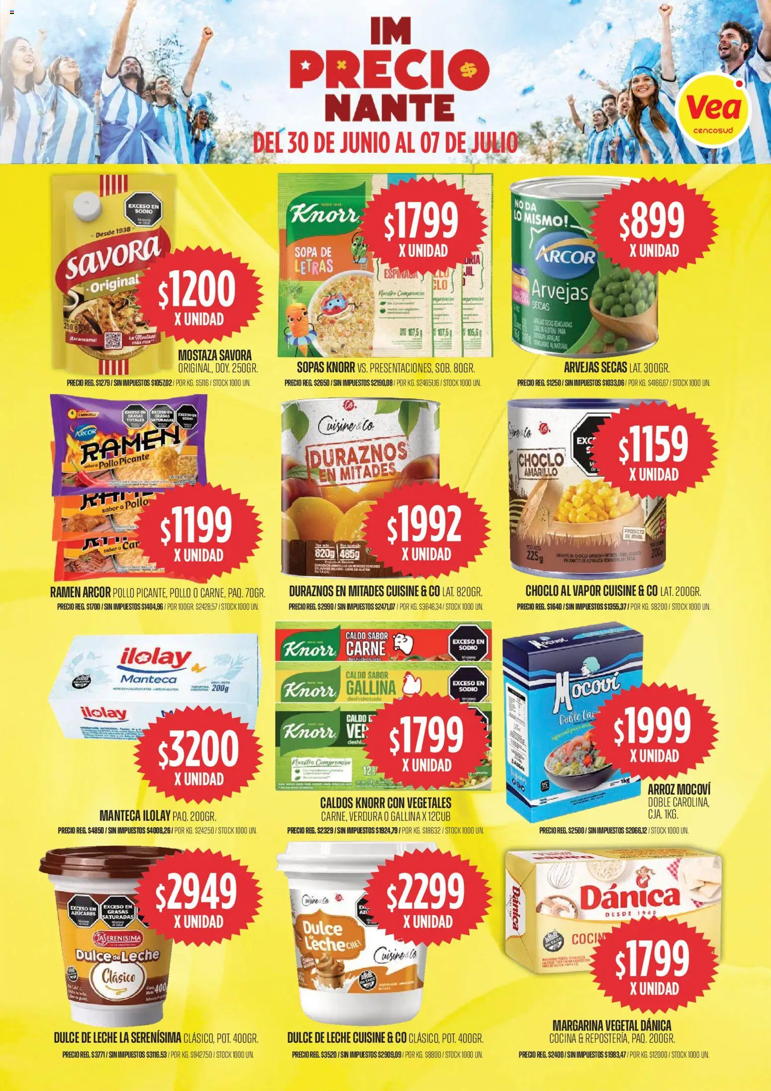 Vea -  Cuyo y Patagonia │ válido desde el 30/06/2026 | Página: 7 | Productos: Cocina, Manteca, Espinaca, Arroz