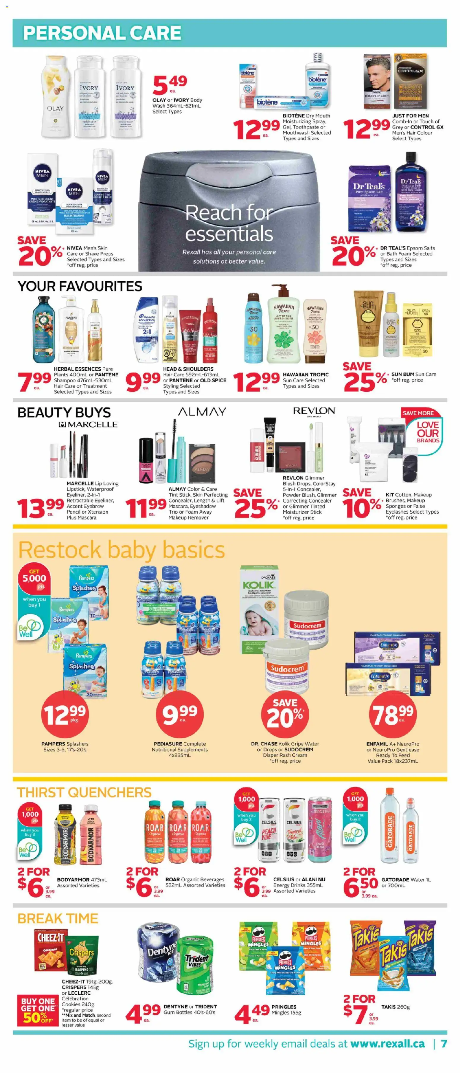 Rexall flyer valid from 15.05.2026 | Page: 17 | Products: Concealer, Makeup remover, Shaving foam, Toothpaste