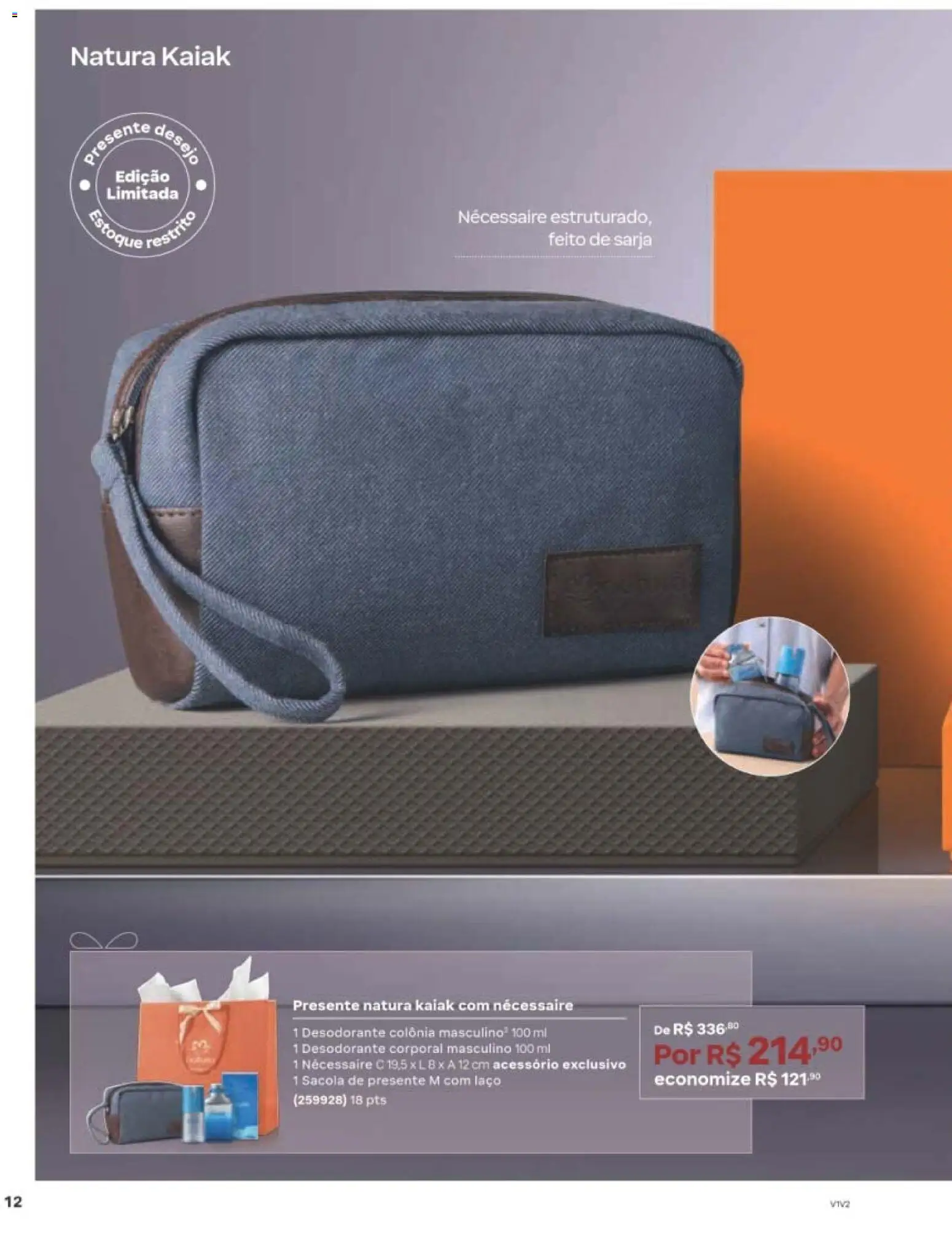 Natura Folheto - válido de 22/06/2026 | Página: 12 | Produtos: Desodorante, Necessaire