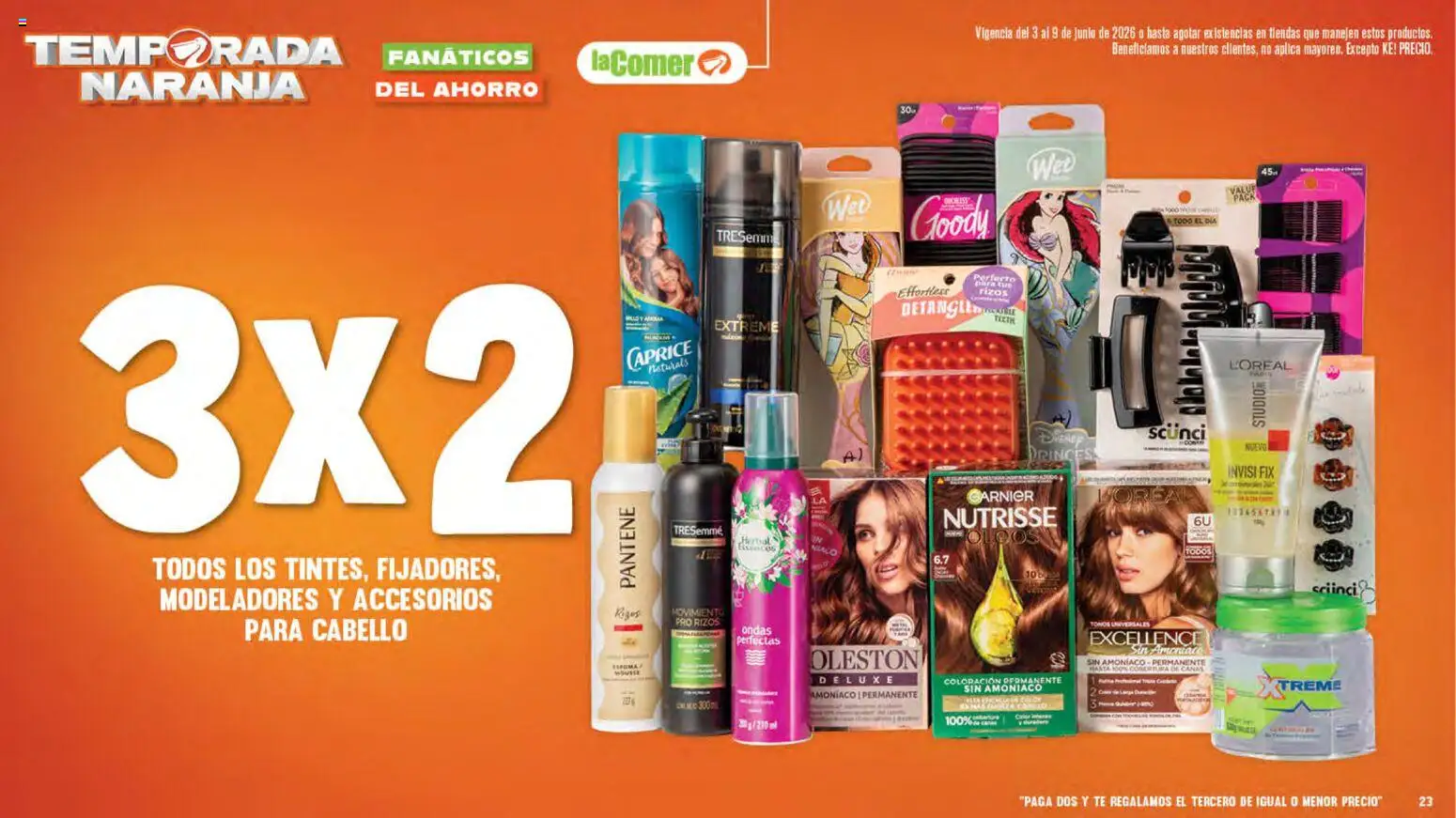 Nuevas ofertas de La Comer válidas en toda la República Mexicana desde el 03.06.2026. ¡Encuentra las mejores ofertas en La Comer folleto! | Página: 23 | Productos: Mousse, Té