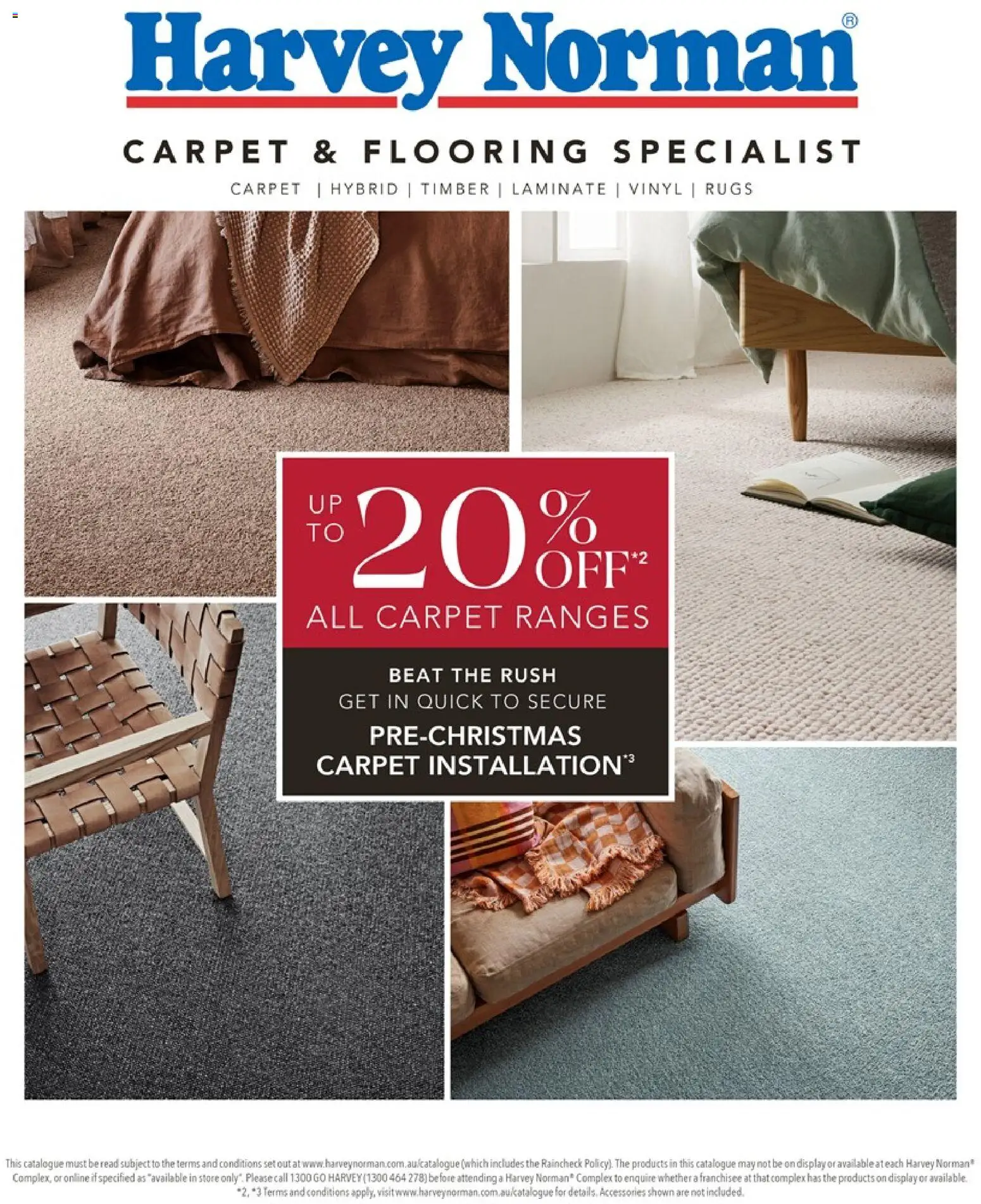 Harvey Norman catalogue - valid from 01/10/2026 | Page: 1 | Products: Carpet, Flooring, Rugs, Accessories
