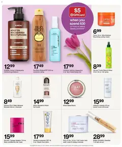 Preview of Target weekly ads valid from 03.05.2026 | Page: 5 | Products: Shampoo, Milk, Mask, Sunscreen
