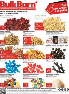 Preview of Bulk Barn weekly flyer / circulaire from shop Bulk Barn valid from Jul 16, 2026