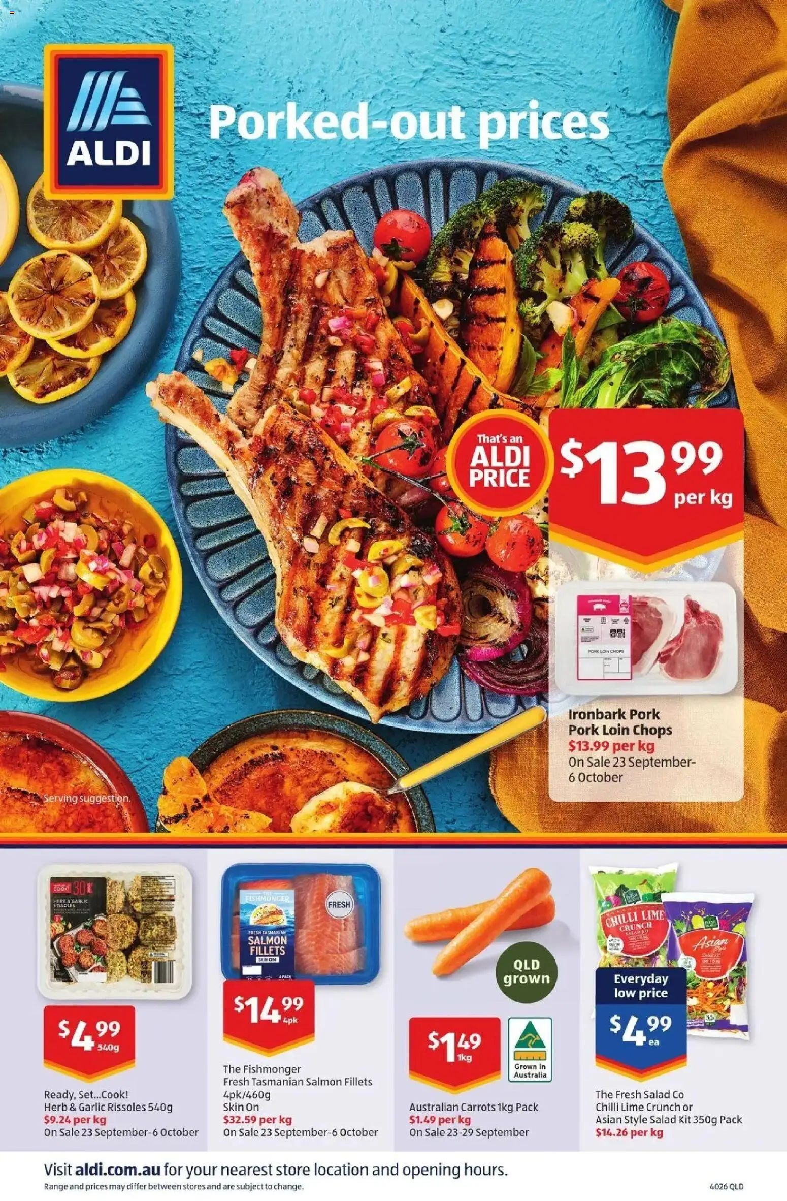 ﻿Aldi catalogue valid from 30/09/2026 > Online Australia | Page: 24 | Products: Herb, Pork, Carrots, Lime