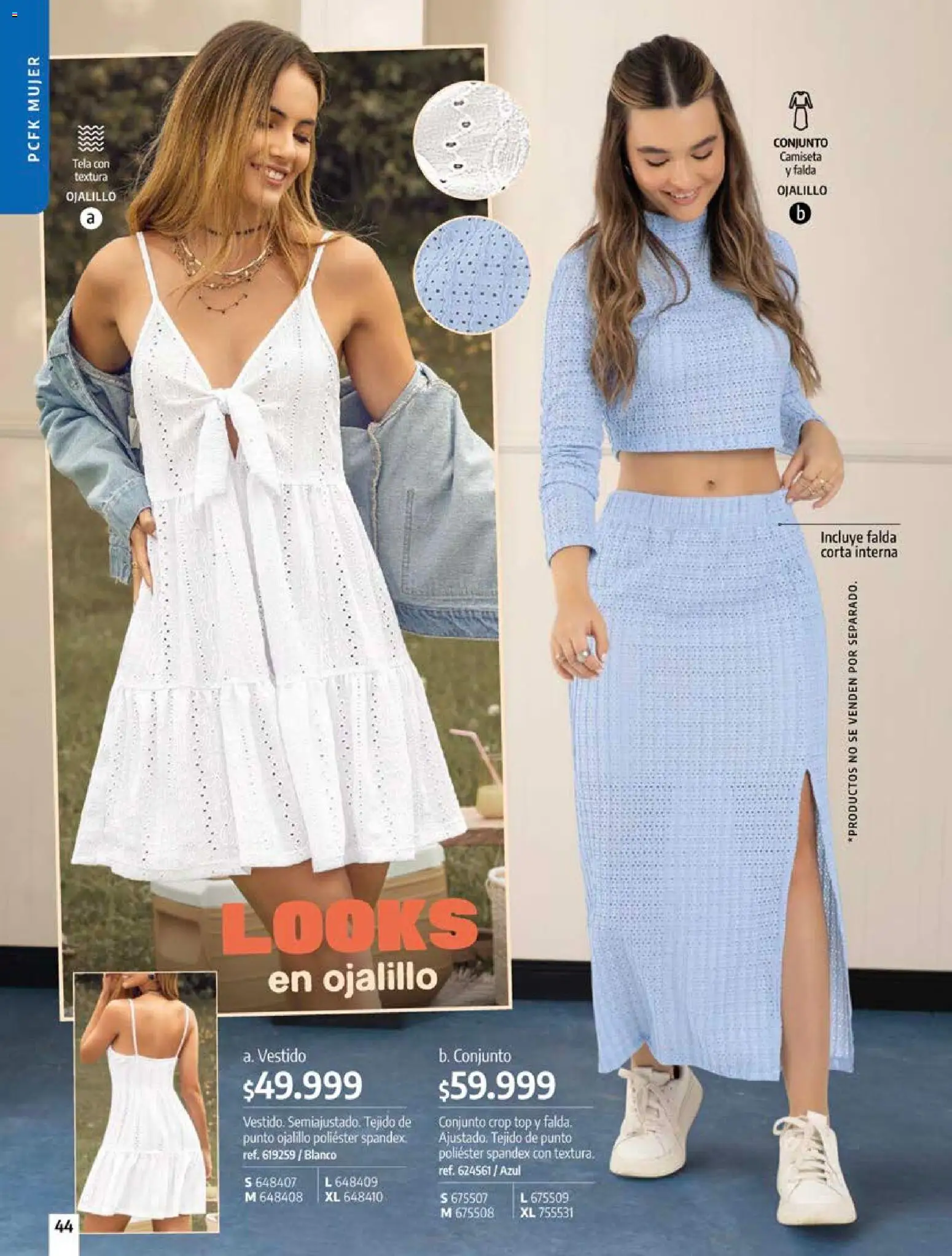 Pacifika revista - valida desde el 18/09/2026 | Página: 44 | Productos: Falda, Top, Vestido, Conjunto