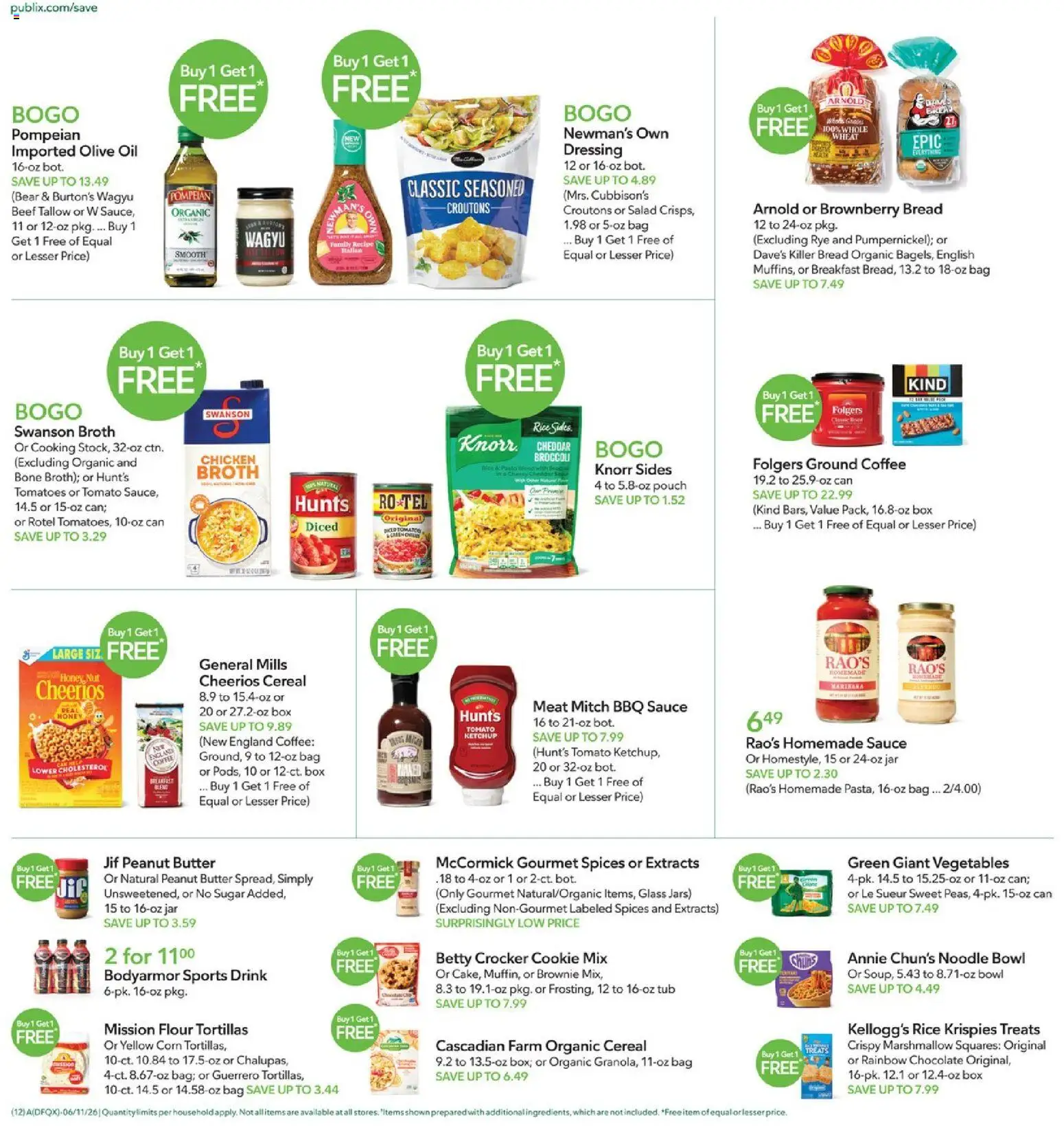 Publix Weekly Ad - valid from 10.06.2026 | Page: 12 | Products: Box, Spices, Sugar, Bag