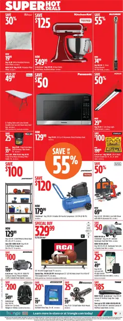 Preview of Canadian Tire weekly flyer from shop Canadian Tire valid from Jul 2, 2026 | Page: 3 | Products: PC, Bed, Table, Socket