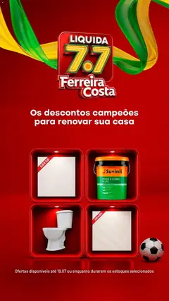 Ferreira Costa - Ofertas atuais - Pré-Visualização do folheto da loja Ferreira Costa, válido de 02/07/2026
