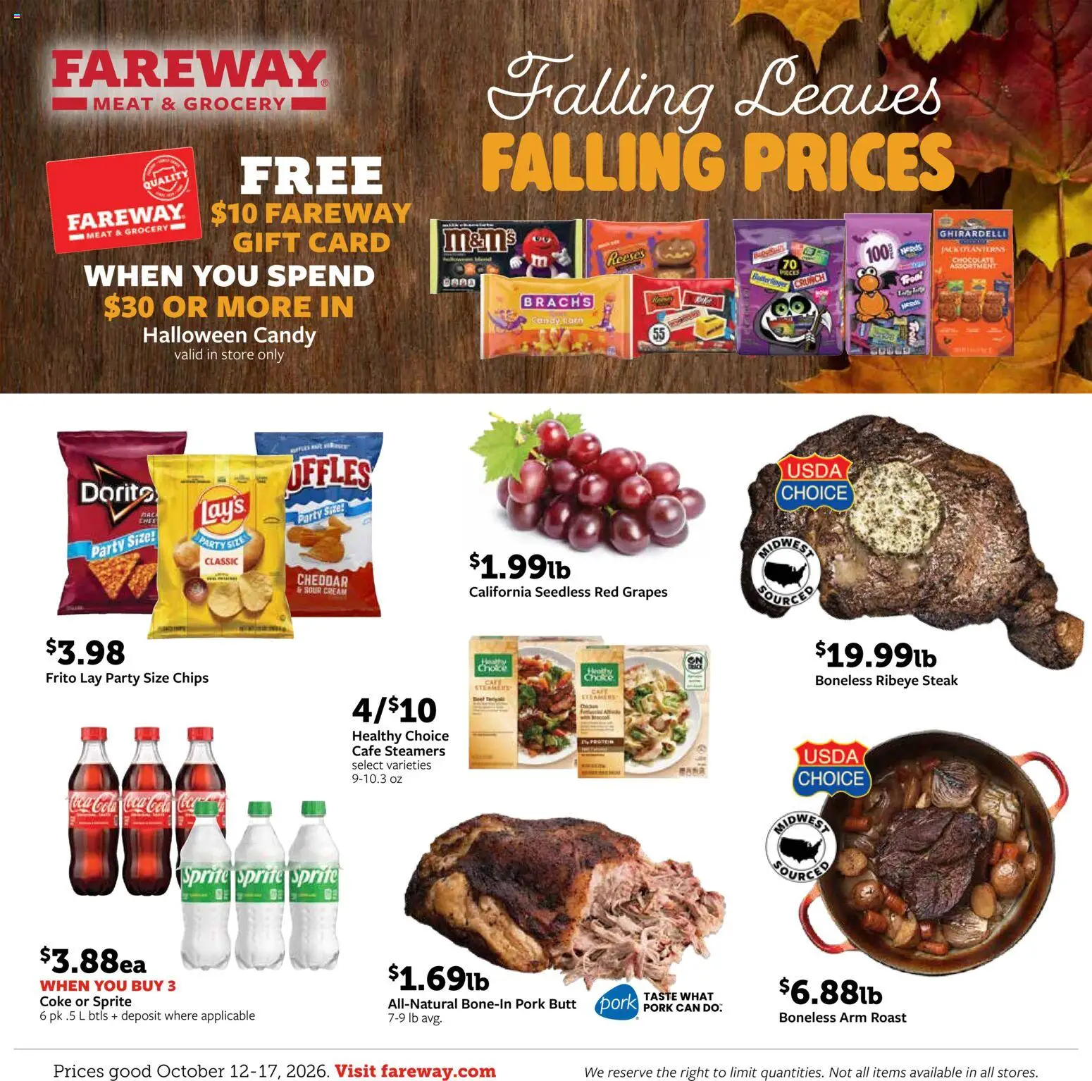 Fareway Weekly Ad - valid from 10/12/2026 | Page: 1