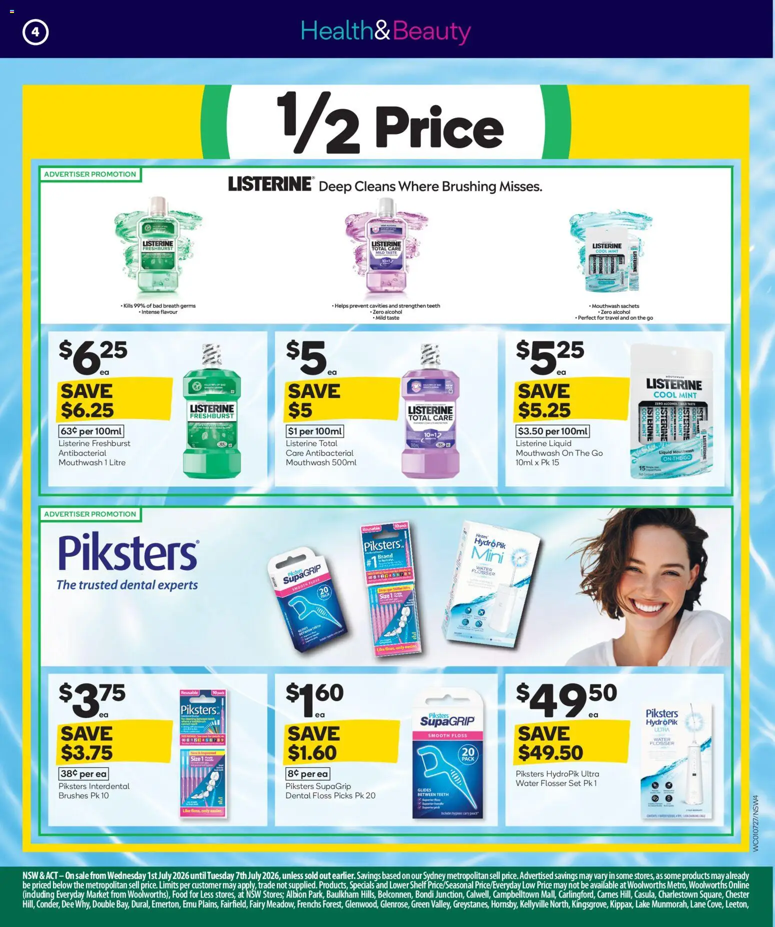 Woolworths catalogue - valid from 01/07/2026 | Page: 5 | Products: Shelf, Mouthwash, Water