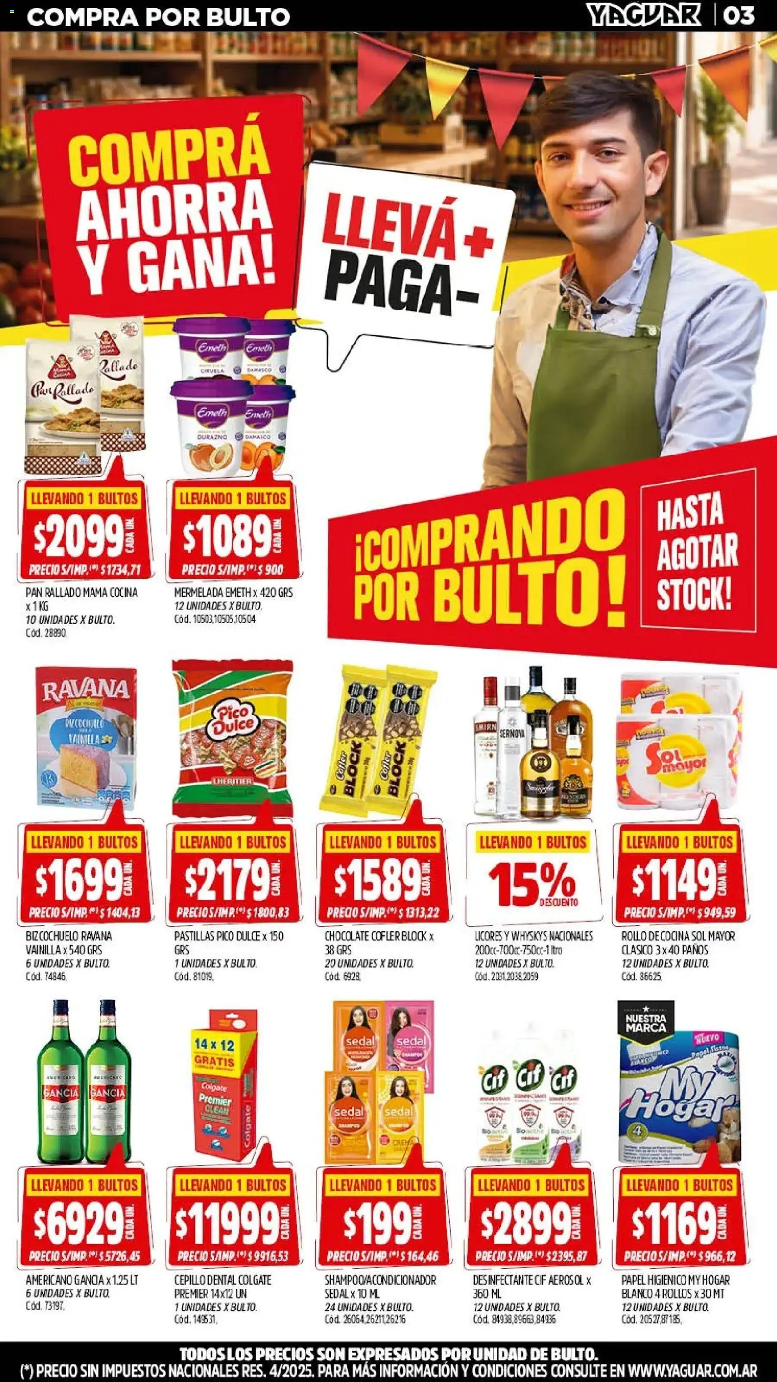 Yaguar - Oferta Semanal Mar del Plata │ válido desde el 28/09/2026 | Página: 3 | Productos: Dulce, Pan, Chocolate, Mermelada