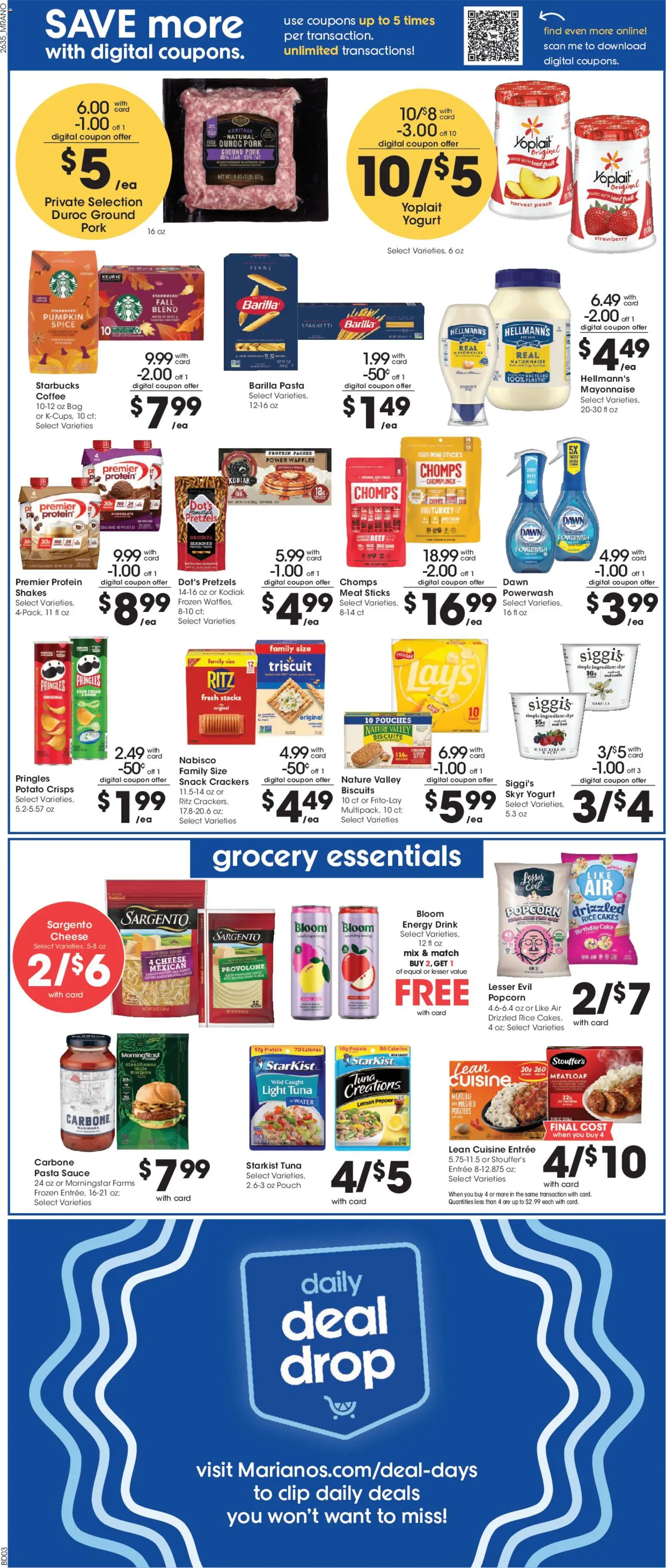 Mariano's Weekly Ad - valid from 09/30/2026 | Page: 6 | Products: Cheese, Pepper, Peach, Barilla