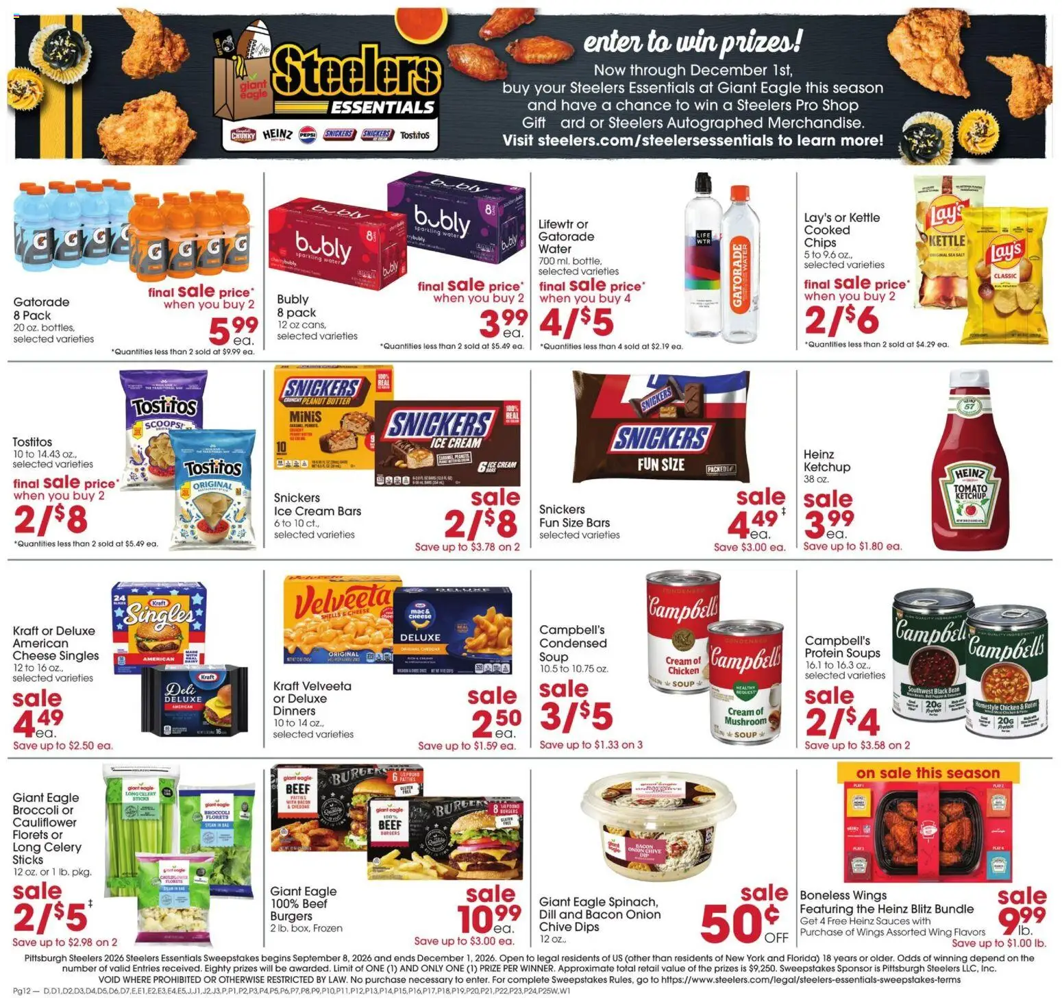 Giant Eagle Weekly Ad - valid from 09/17/2026 | Page: 6 | Products: Broccoli, Butter, Water, Onion