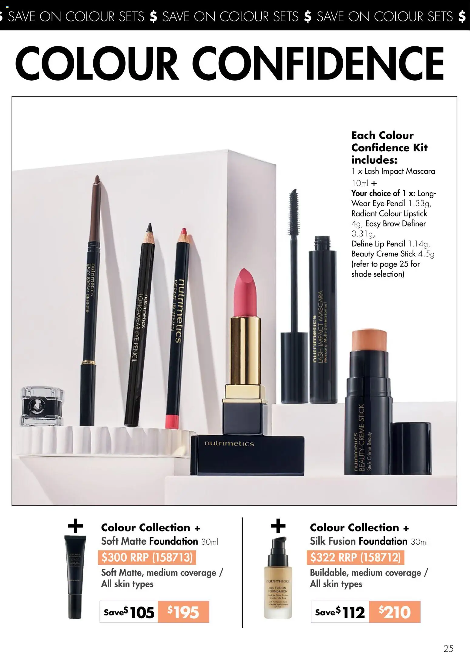 Nutrimetics catalogue - valid from 16/08/2026 | Page: 25 | Products: Mascara, Eye pencil, Foundation, Pencil