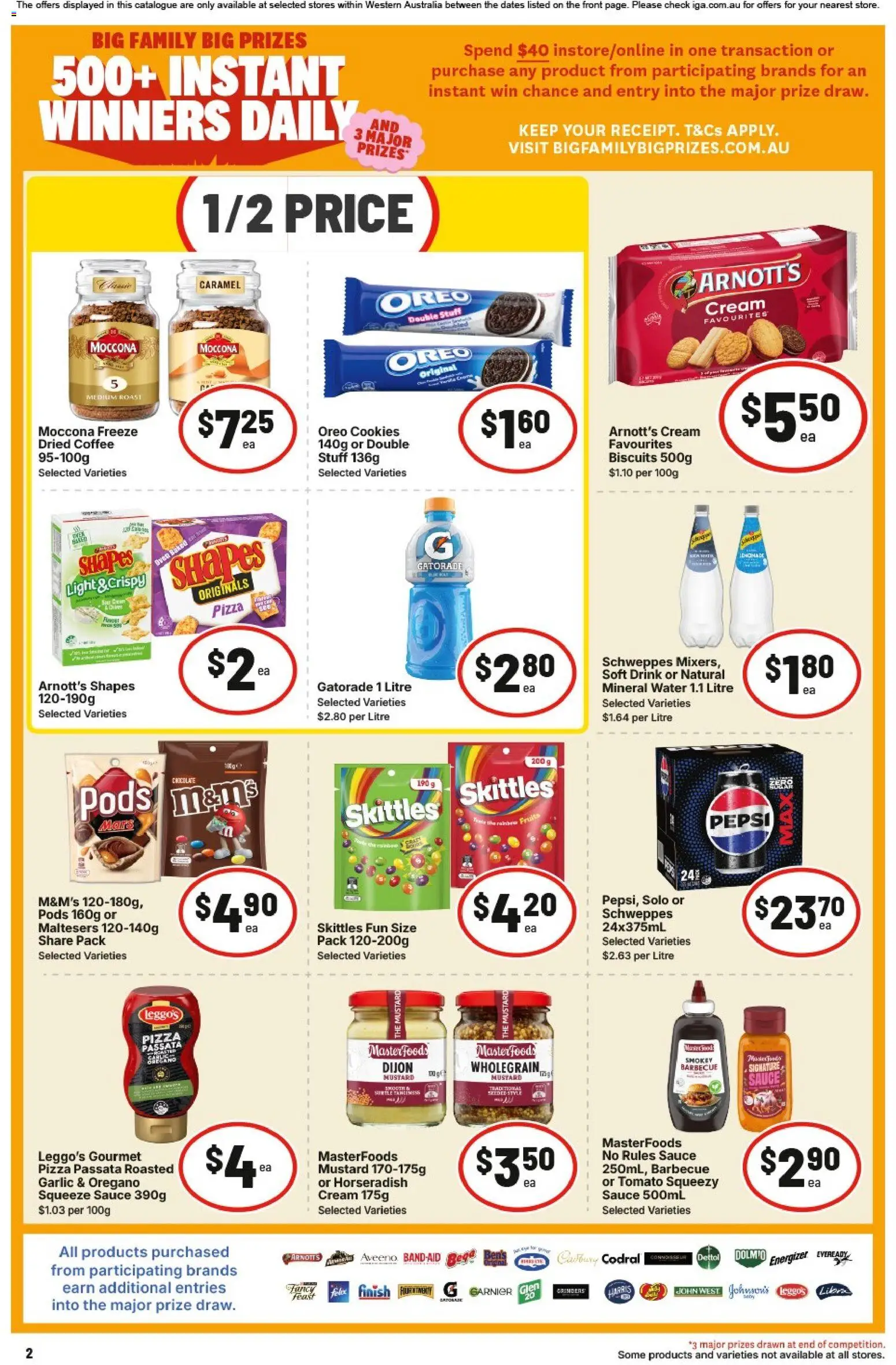 IGA catalogue - valid from 01/07/2026 | Page: 2 | Products: Light, Chocolate, Pepsi, Garlic