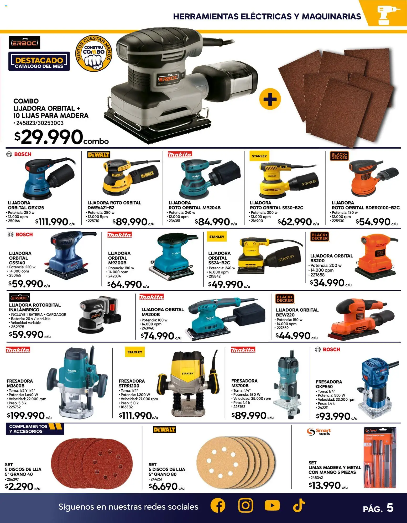 Construmart Ofertas │ válido desde el 31.05.2026 | Página: 5 | Productos: Peso, Cargador, Lijadora, Batería