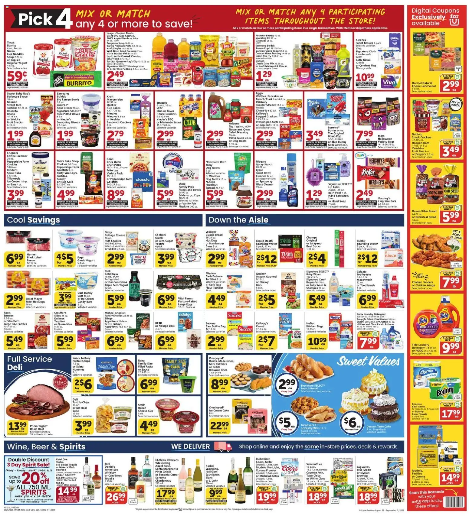 Vons Weekly Ad - valid from 08/26/2026 | Page: 2 | Products: Eggs, Coffee, Tortilla chips, Bag