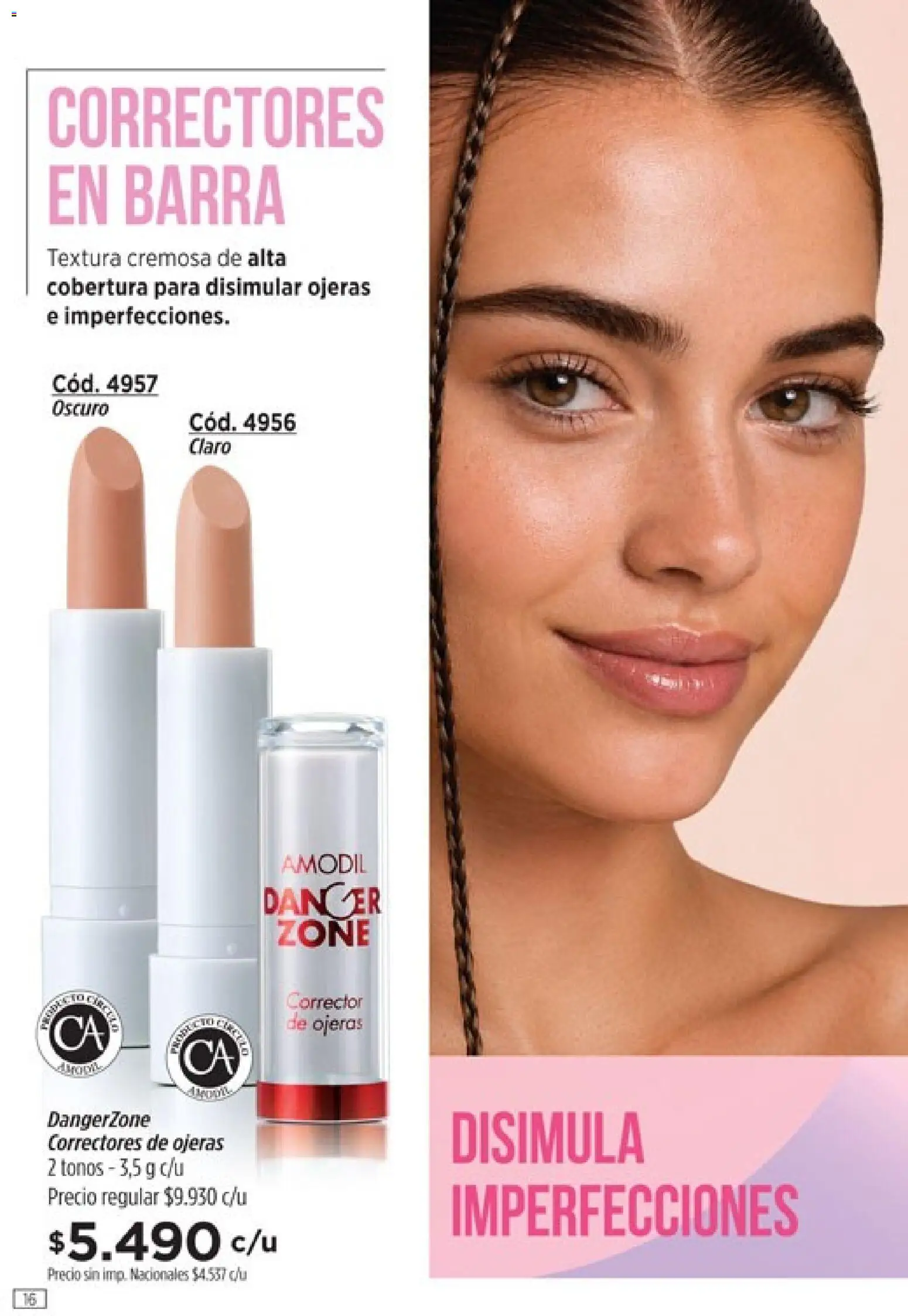 Catálogo Amodil Campaña 16 │ válido desde el 19/09/2026 | Página: 16 | Productos: Corrector de ojeras