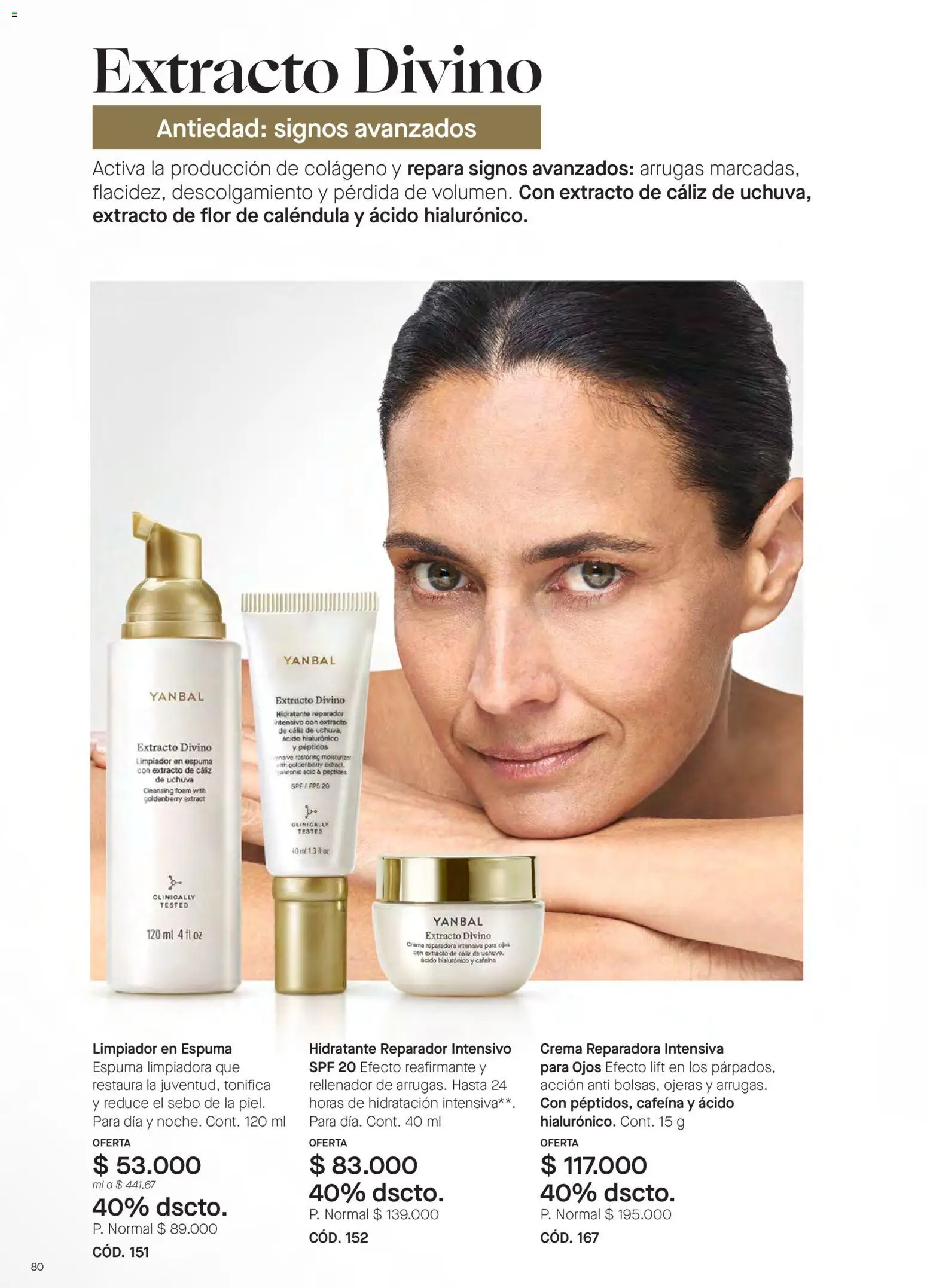 Yanbal revista - valida desde el 18/07/2026 | Página: 80 | Productos: Espuma, Crema, Limpiador, Uchuva