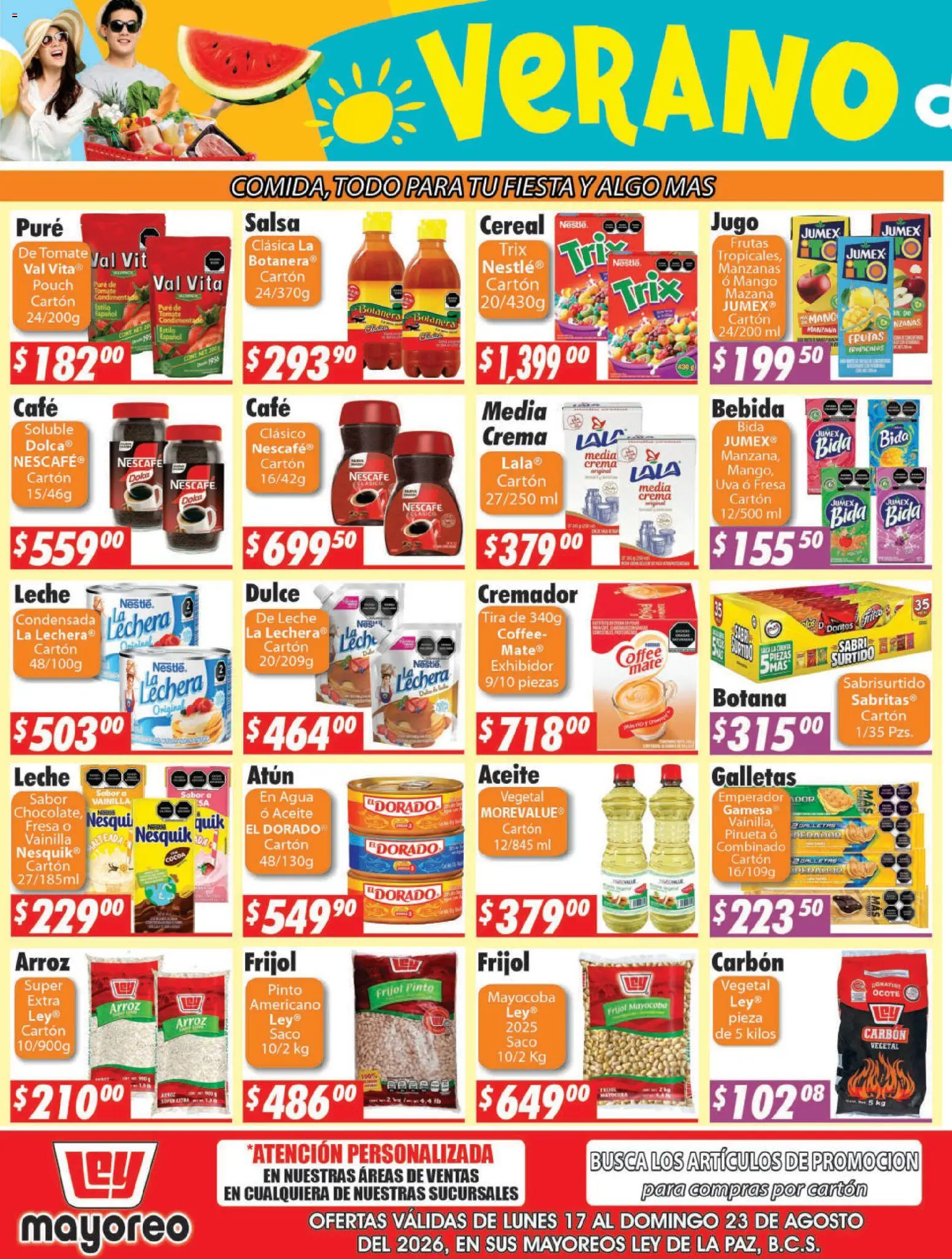 Nuevas ofertas de Casa Ley válidas en toda la República Mexicana desde el 17/08/2026. ¡Encuentra las mejores ofertas en Casa Ley folleto La Paz! | Página: 5 | Productos: Manzana, Chocolate, Arroz, Mate