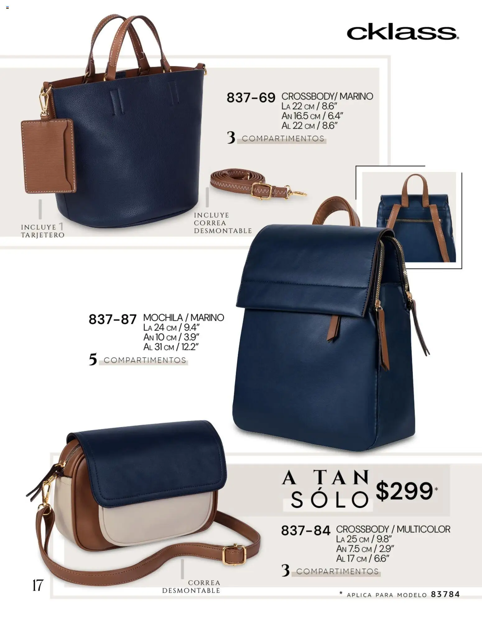 Nuevas ofertas de Cklass válidas en toda la República Mexicana desde el 08/07/2026. ¡Encuentra las mejores ofertas en Cklass catálogo Gala y glamour! | Página: 117 | Productos: Mochila