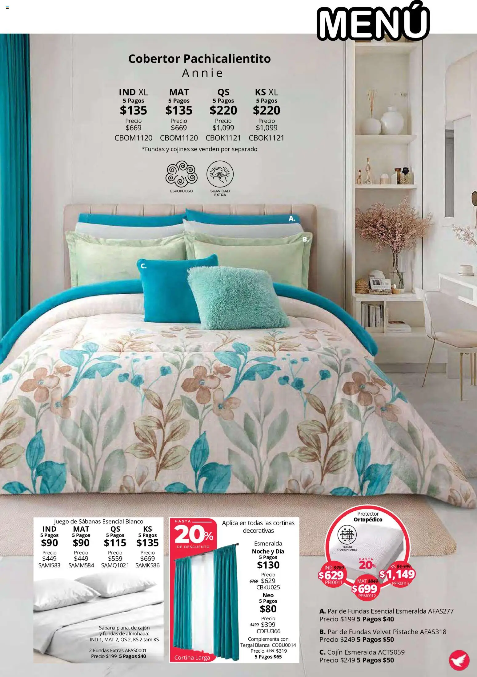 Nuevas ofertas de Colchas Concord válidas en toda la República Mexicana desde el 15/10/2026. ¡Encuentra las mejores ofertas en Colchas Concord catálogo Colección Cobertor Calor de Hogar! | Página: 17