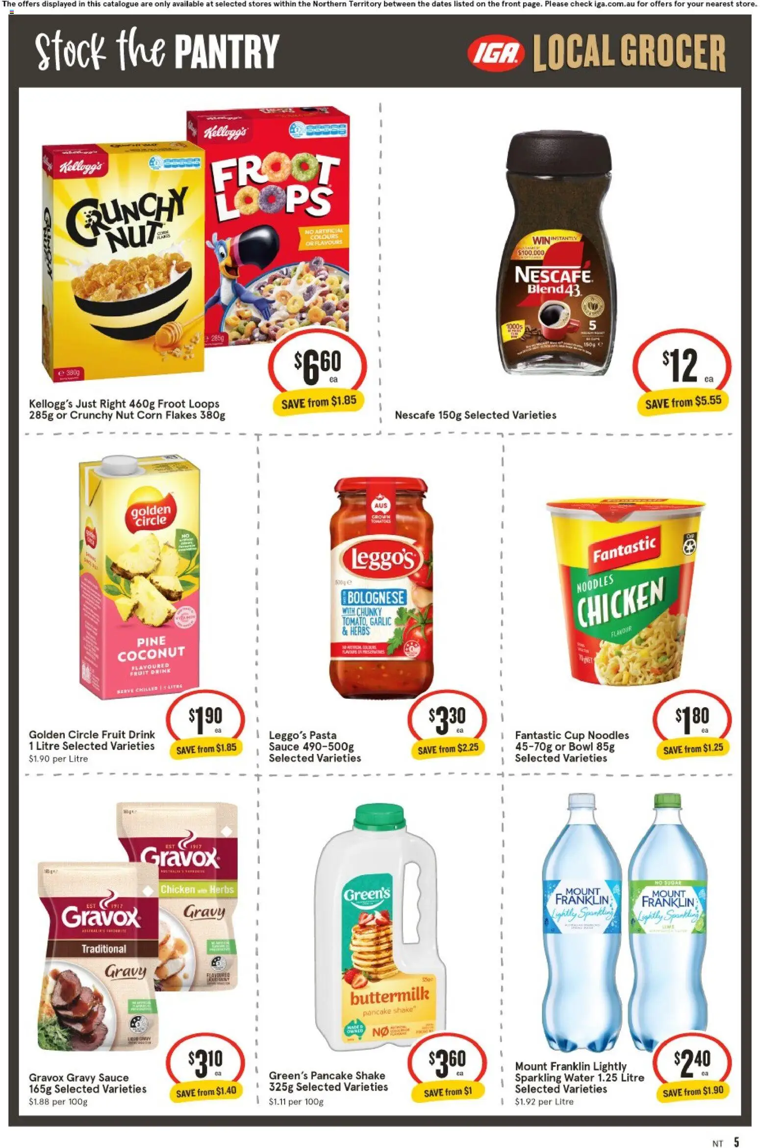 IGA catalogue - valid from 26/08/2026 | Page: 5 | Products: Food, Chicken, Chicken breast, Oven