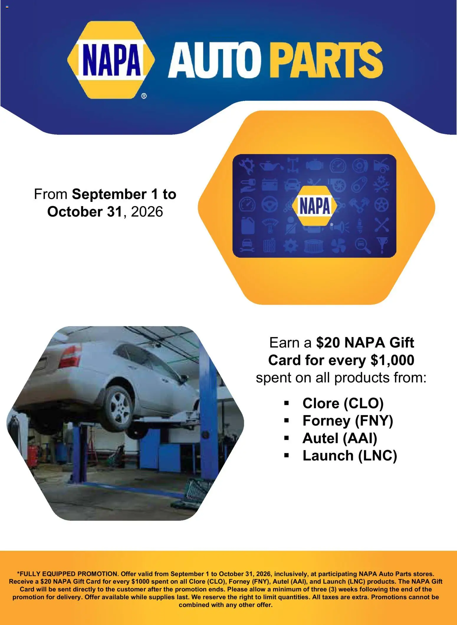 NAPA Auto Parts flyer valid from Sep 1, 2026 | Page: 2