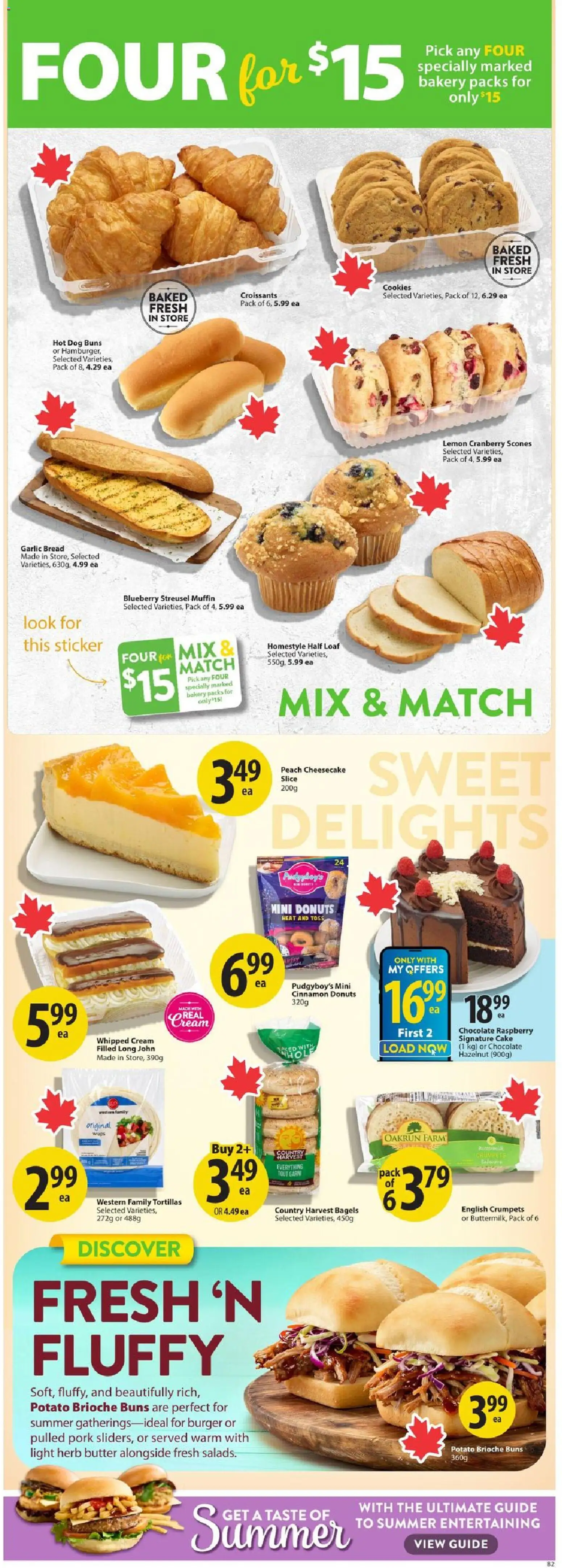 Save on foods flyer valid from Jul 9, 2026 | Page: 12 | Products: Cream, Cookies, Bread, Chocolate