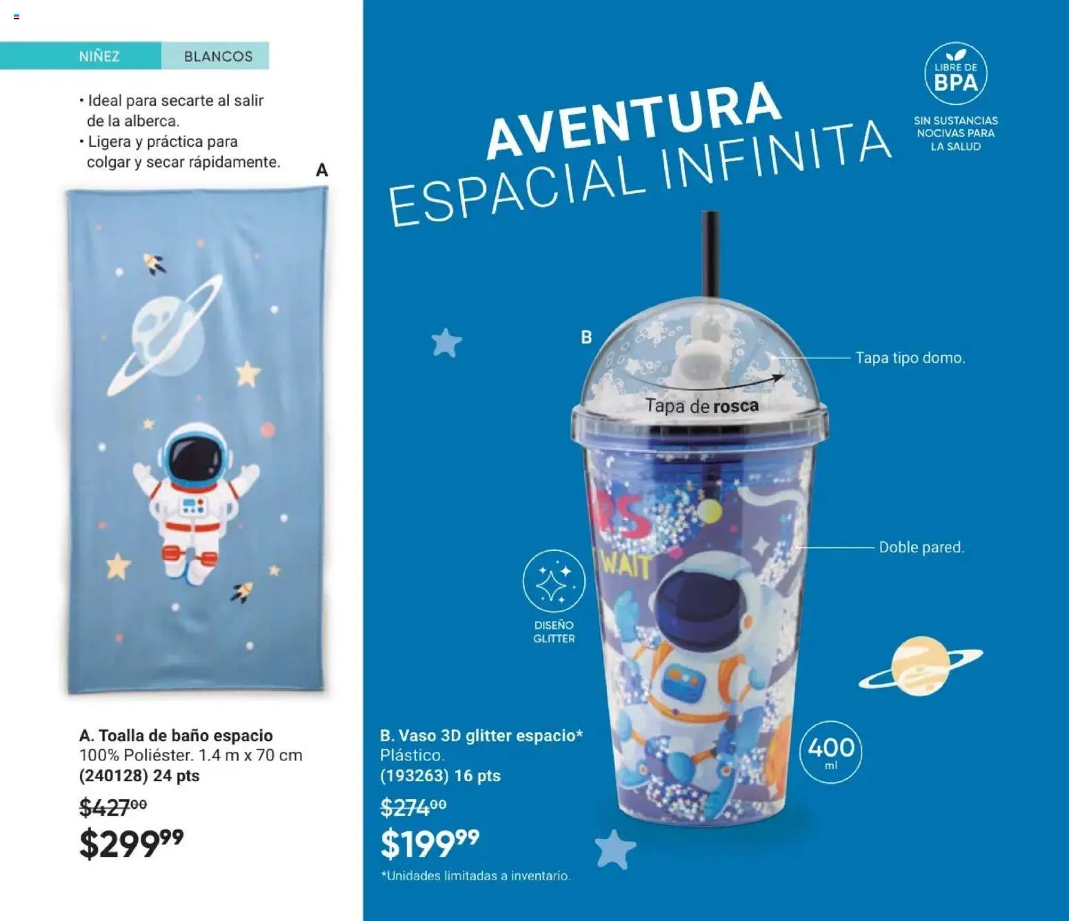 Nuevas ofertas de AVON válidas en toda la República Mexicana desde el 11/09/2026. ¡Encuentra las mejores ofertas en AVON Casa & Estilo 14 2026! | Página: 162 | Productos: Glitter, Toalla, Baño