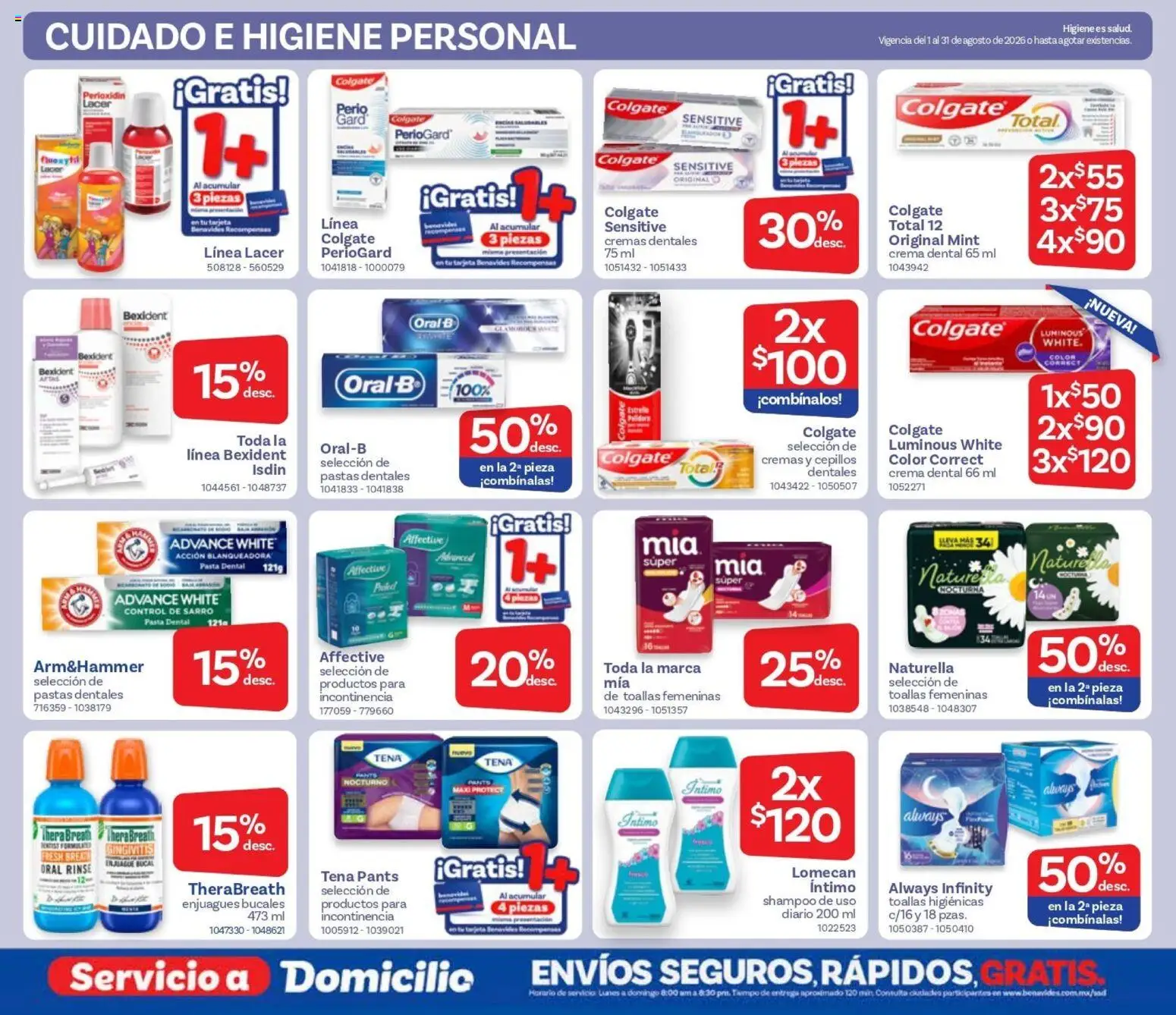Nuevas ofertas de Farmacia Benavides válidas en toda la República Mexicana desde el 01/08/2026. ¡Encuentra las mejores ofertas en Farmacia Benavides catálogo! | Página: 20