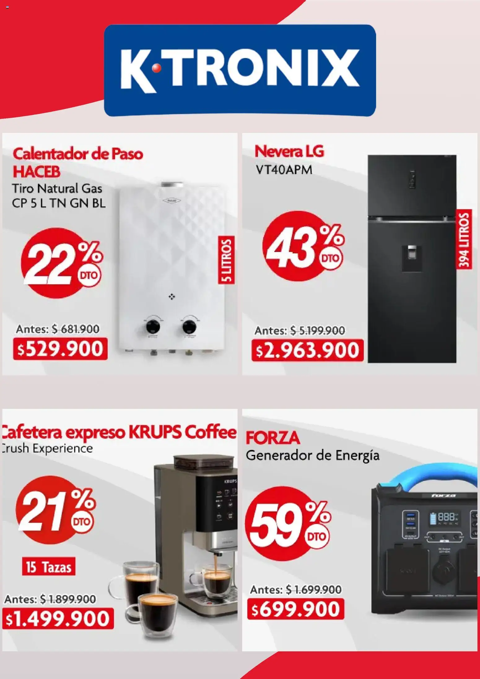 Ktronix revista - valida desde el 25/07/2026 | Página: 3 | Productos: Cafetera, Nevera